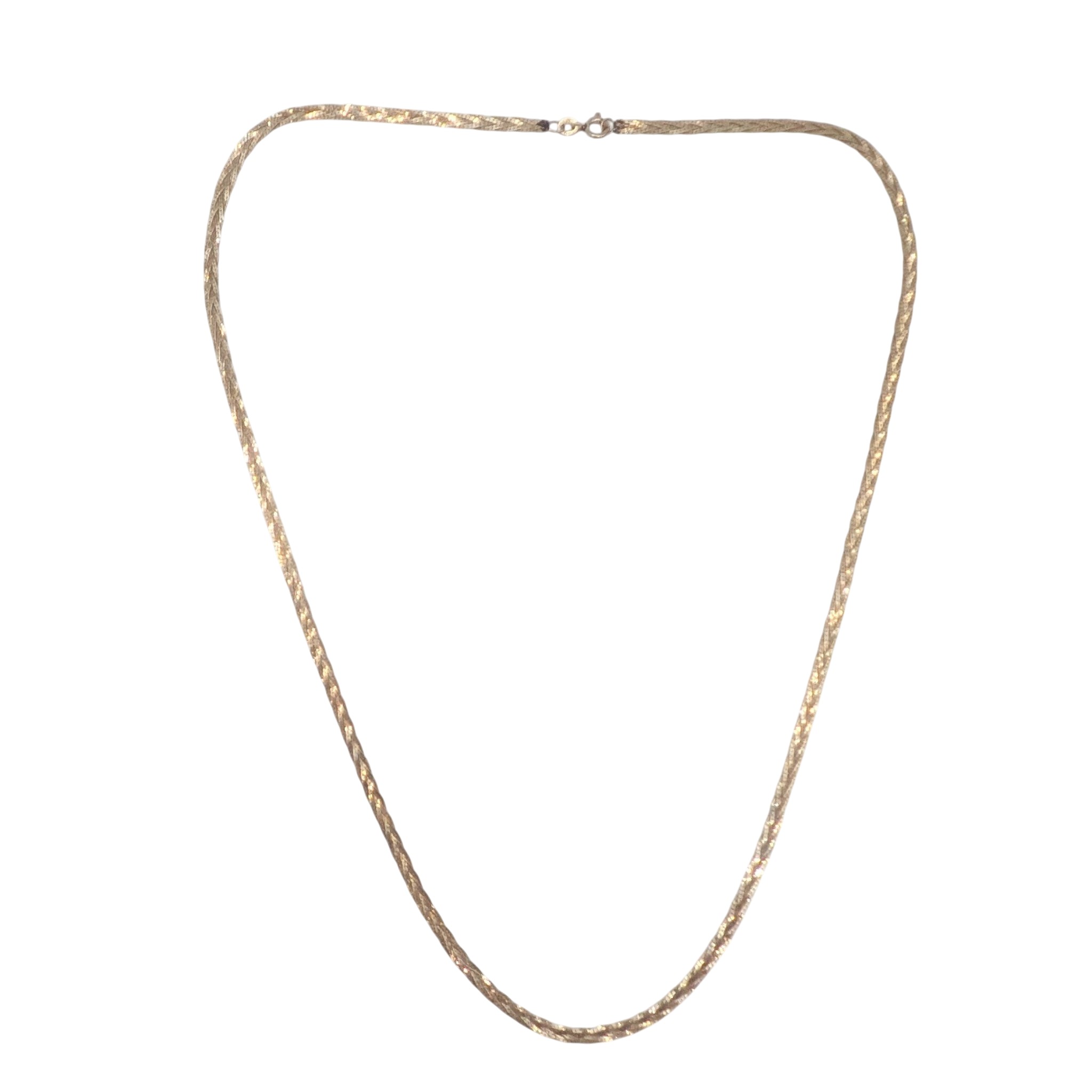 Vior Italian Sterling Silver Braided Chain Necklace