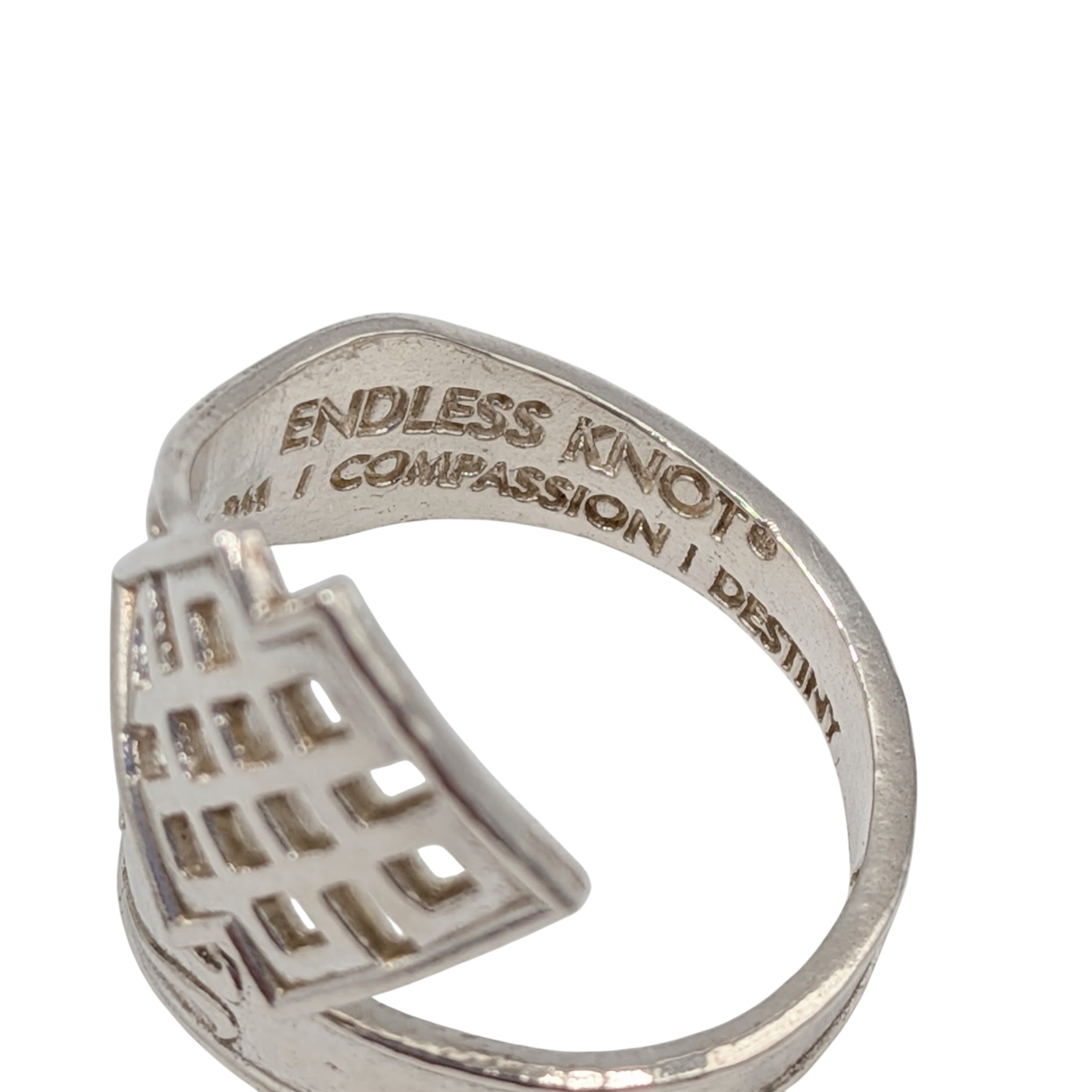 Alex & Ani Sterling Silver Modern Geometric Wrap Ring Size 6.25