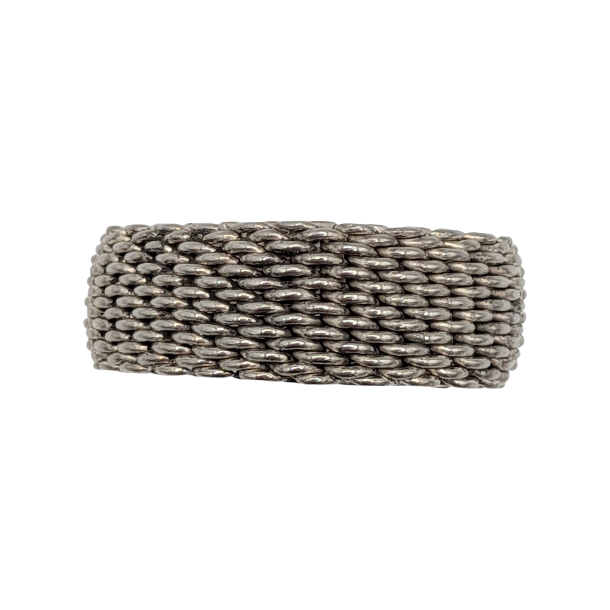 Sterling Silver Chain Link Ring Size 9