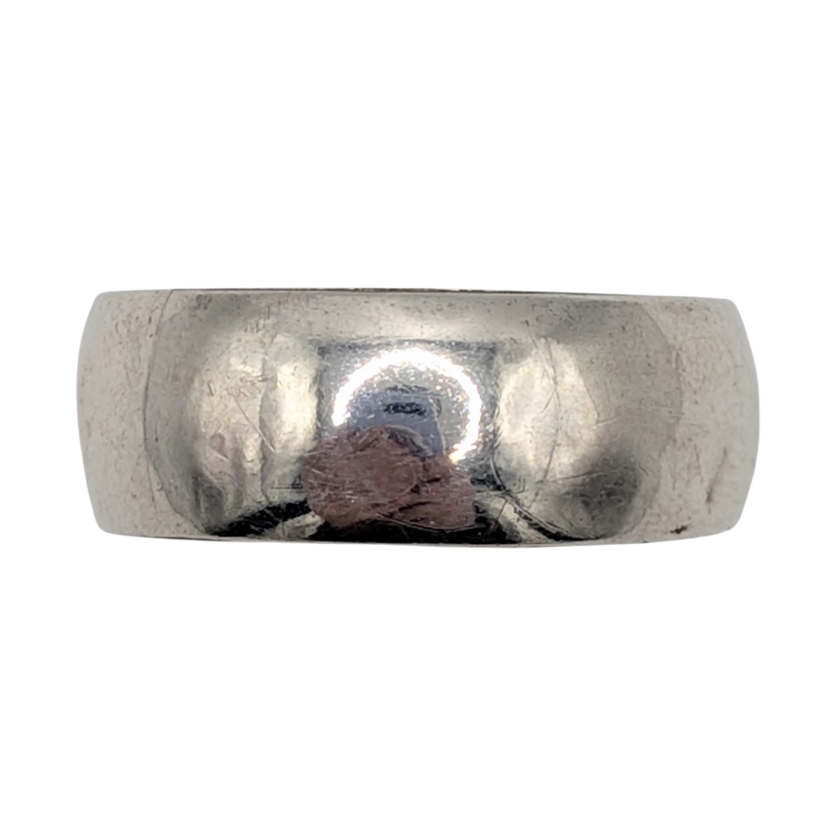 Sterling Silver Wide Hammered Ring Size 10.25