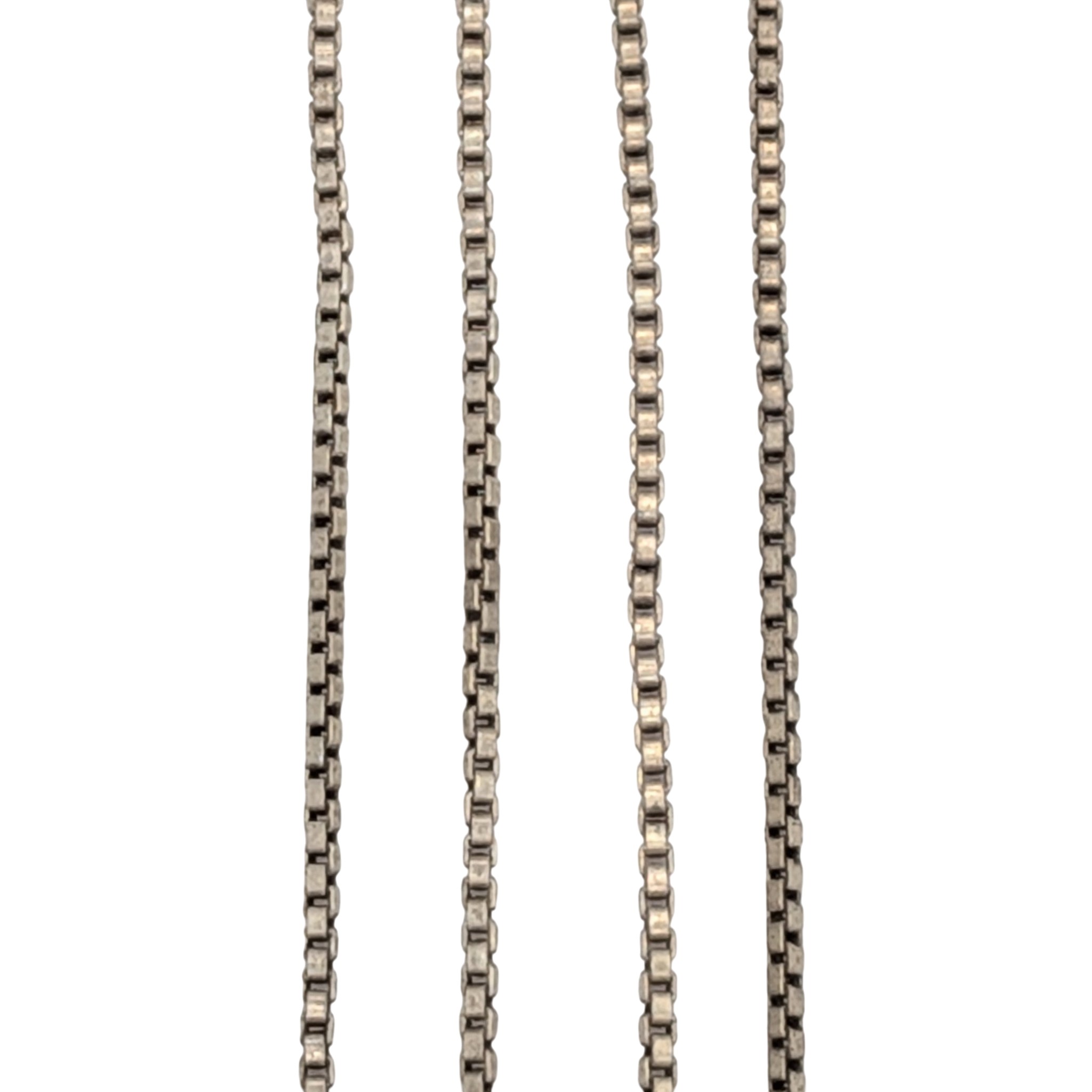 Italy Sterling Silver Box Chain Necklace