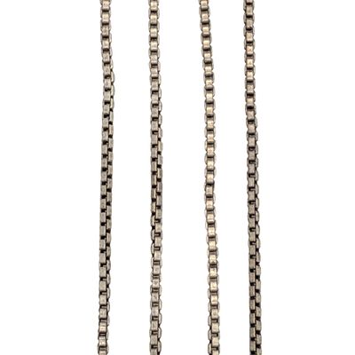 Italy Sterling Silver Box Chain Necklace. Italy Sterling Silver 1mm Box Chain Necklace. 18.5in 