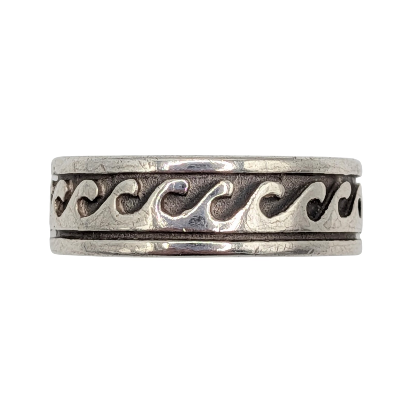 Sterling Silver Wave Ring Size 7.75