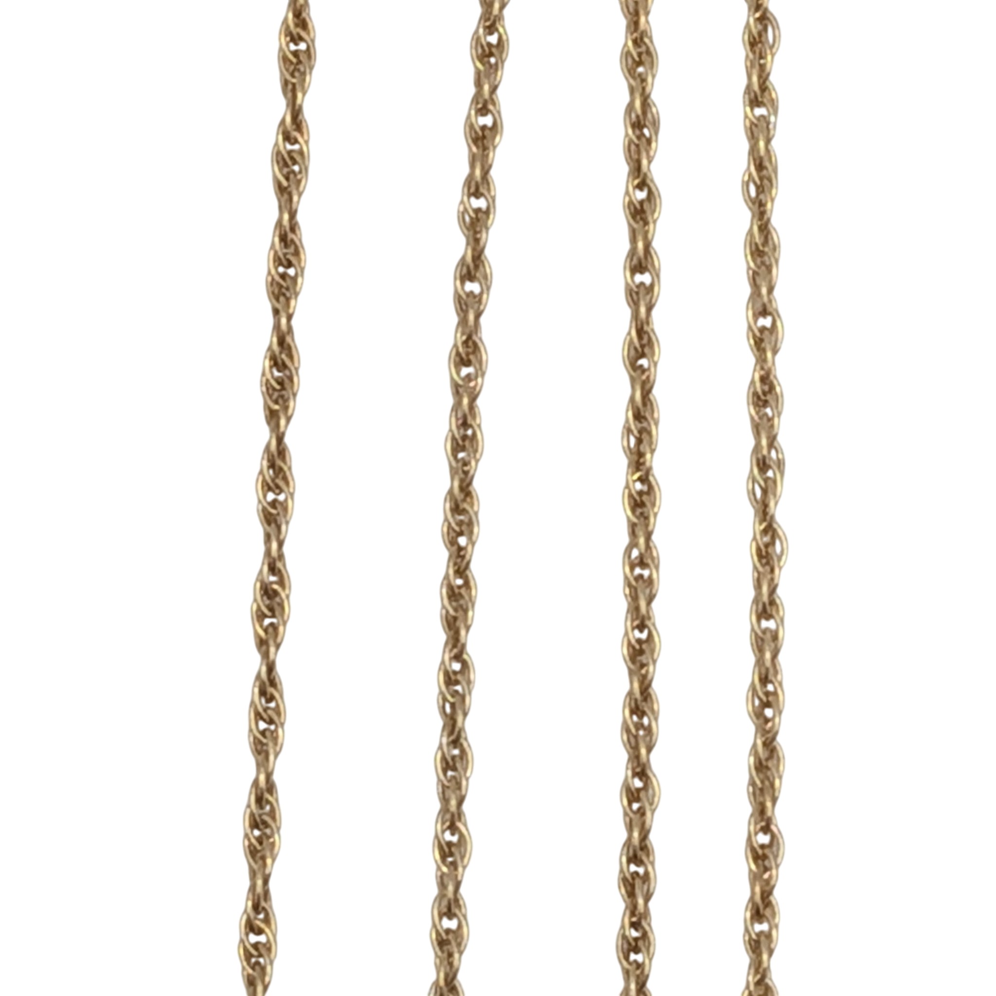 Gold Over Silver Rope Chain Necklace