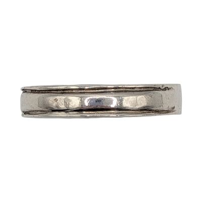 Sterling Silver Lined Engraved Ring Size 10.75. Sterling Silver Lined Engraved Ring. Size 10.75. 