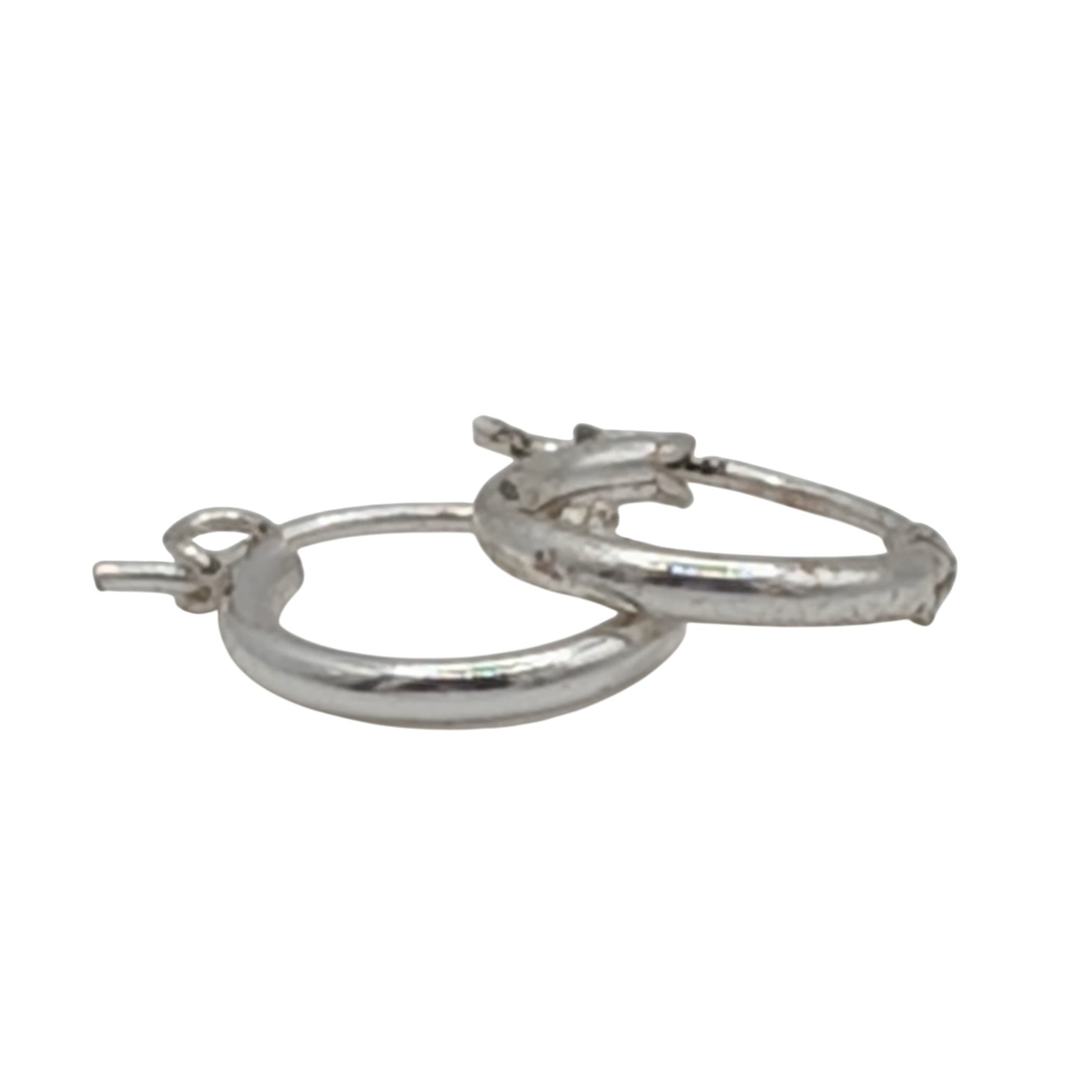 Sterling Silver Petite Polished Hoop Earrings