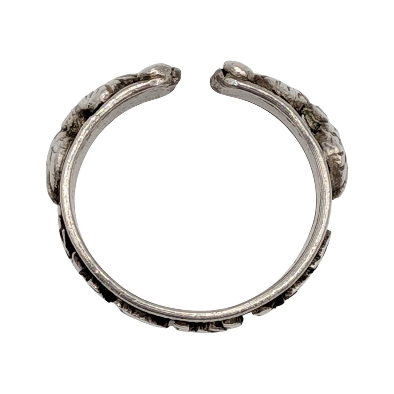 Sterling Silver Buddhist Open Ring Size 7.25