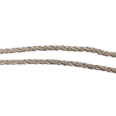 Italy Sterling Silver Rope Chain Bracelet. Italy Sterling Silver 2mm Rope Chain Bracelet. 8in 