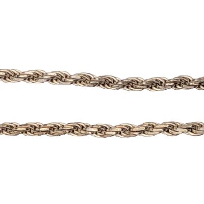 Signed Italy Sterling Silver Rope Chain Bracelet. Signed Italy Sterling Silver 2mm Rope Chain 