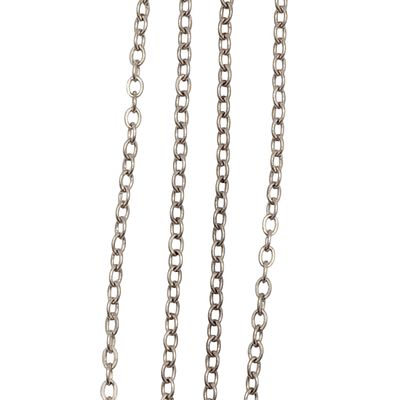 Sterling Silver Cable Chain Necklace. Sterling Silver 1mm Cable Chain Necklace. 13.5in Length. 1g