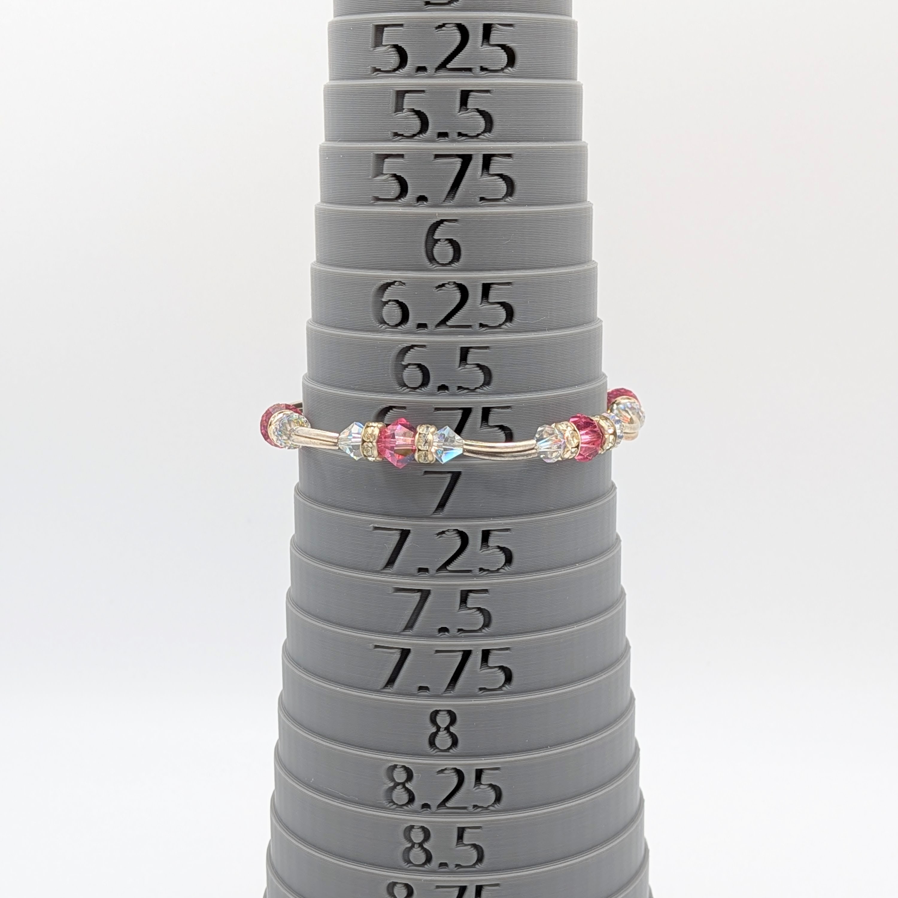 Sterling Silver Beaded CZ Bracelet