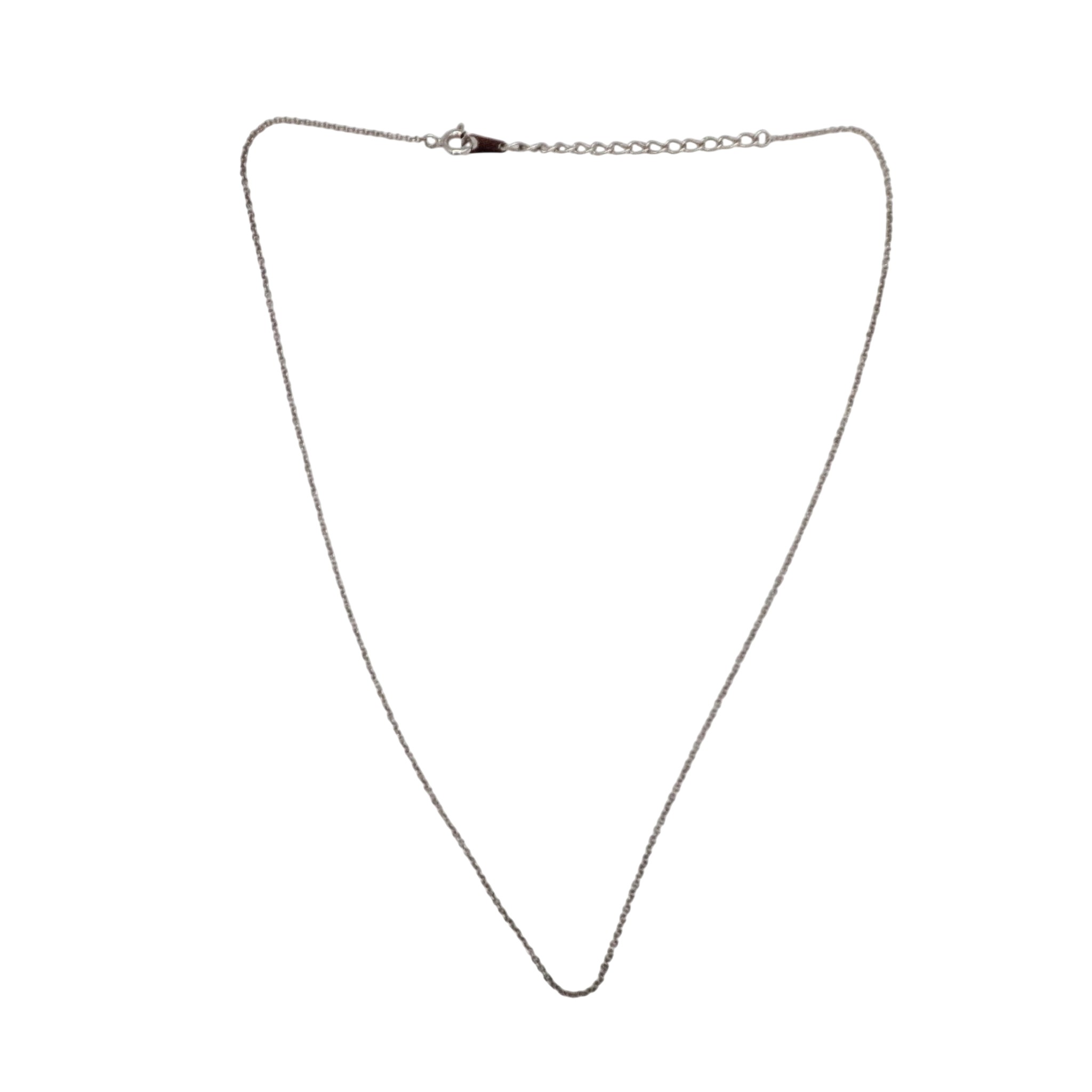 Signed Sterling Silver Cable Chain Necklace