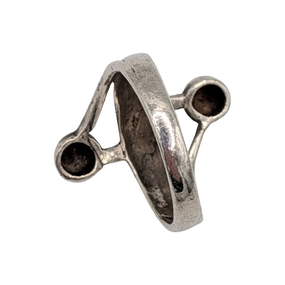 Sterling Silver Extended Ball Ring size 5.75