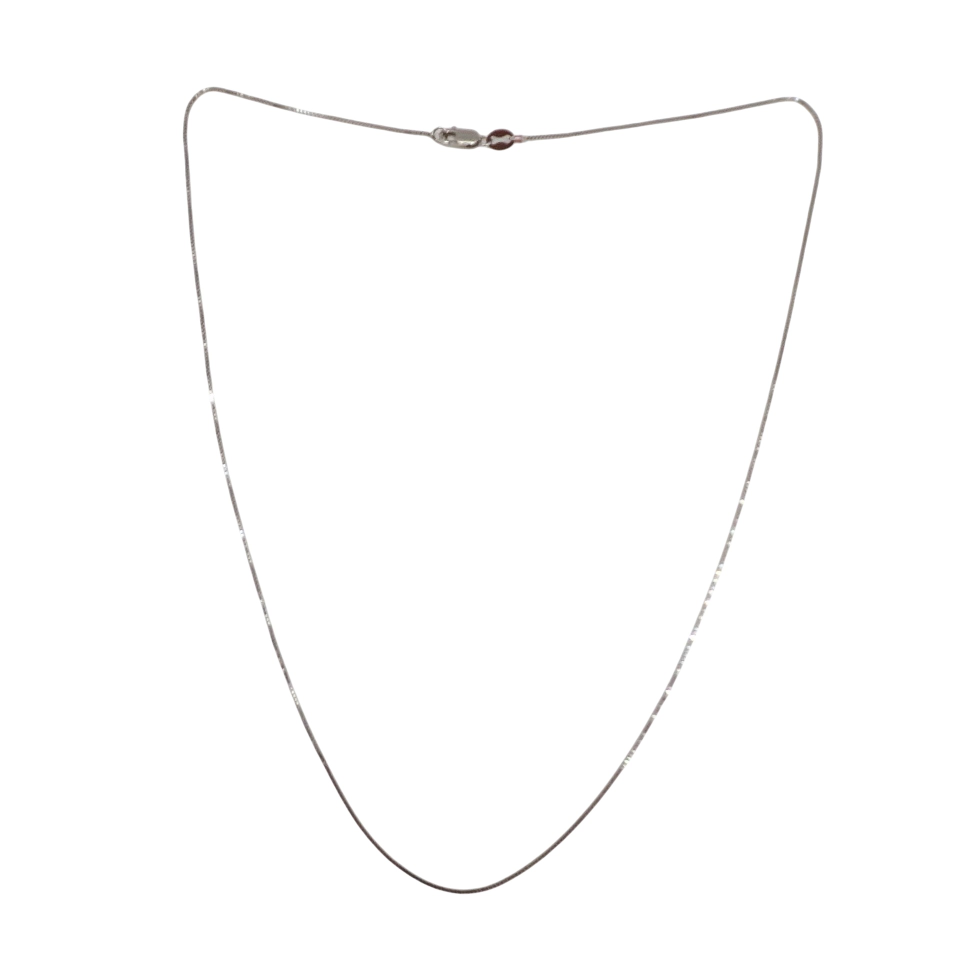 Italy Sterling Silver Box Chain Necklace