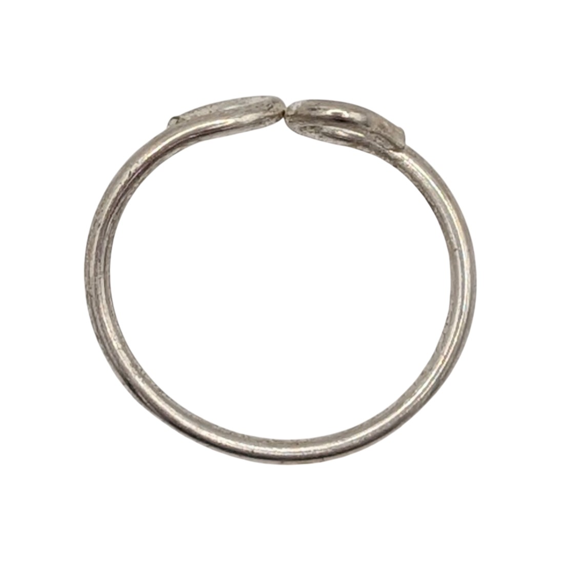 Sterling Silver Petite Twist Toe Ring Size 3.5