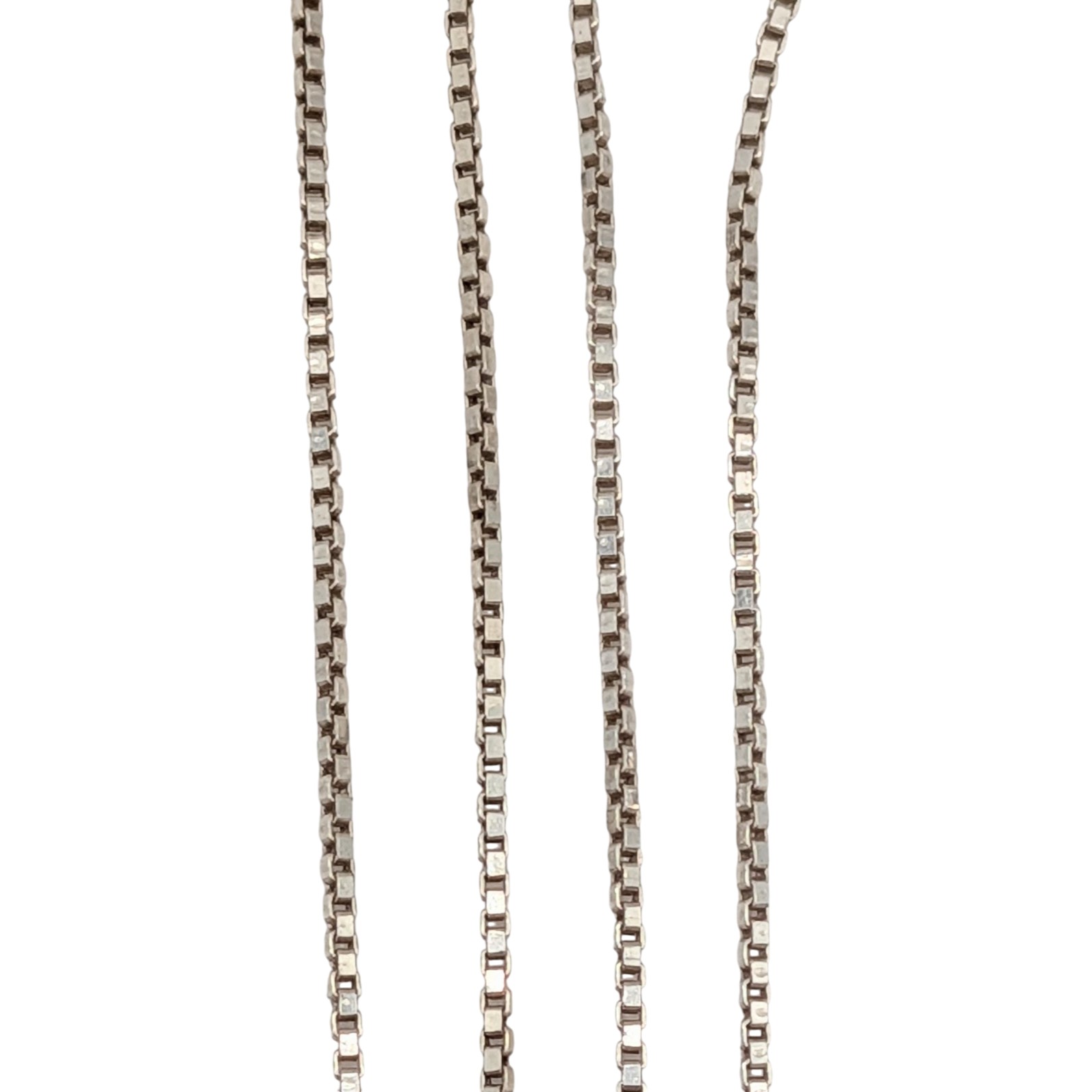 Italy Sterling Silver Box Chain Necklace