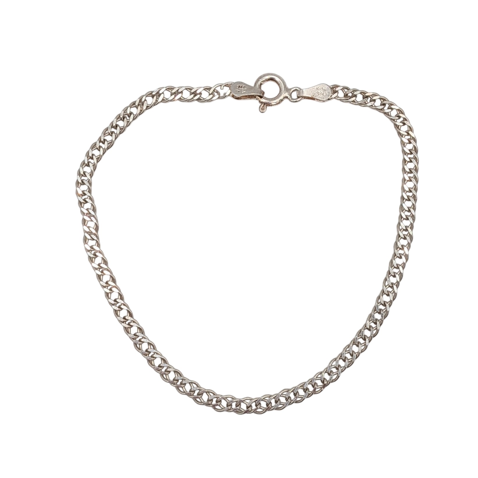 Milor Italy Sterling Silver Curb Chain Bracelet
