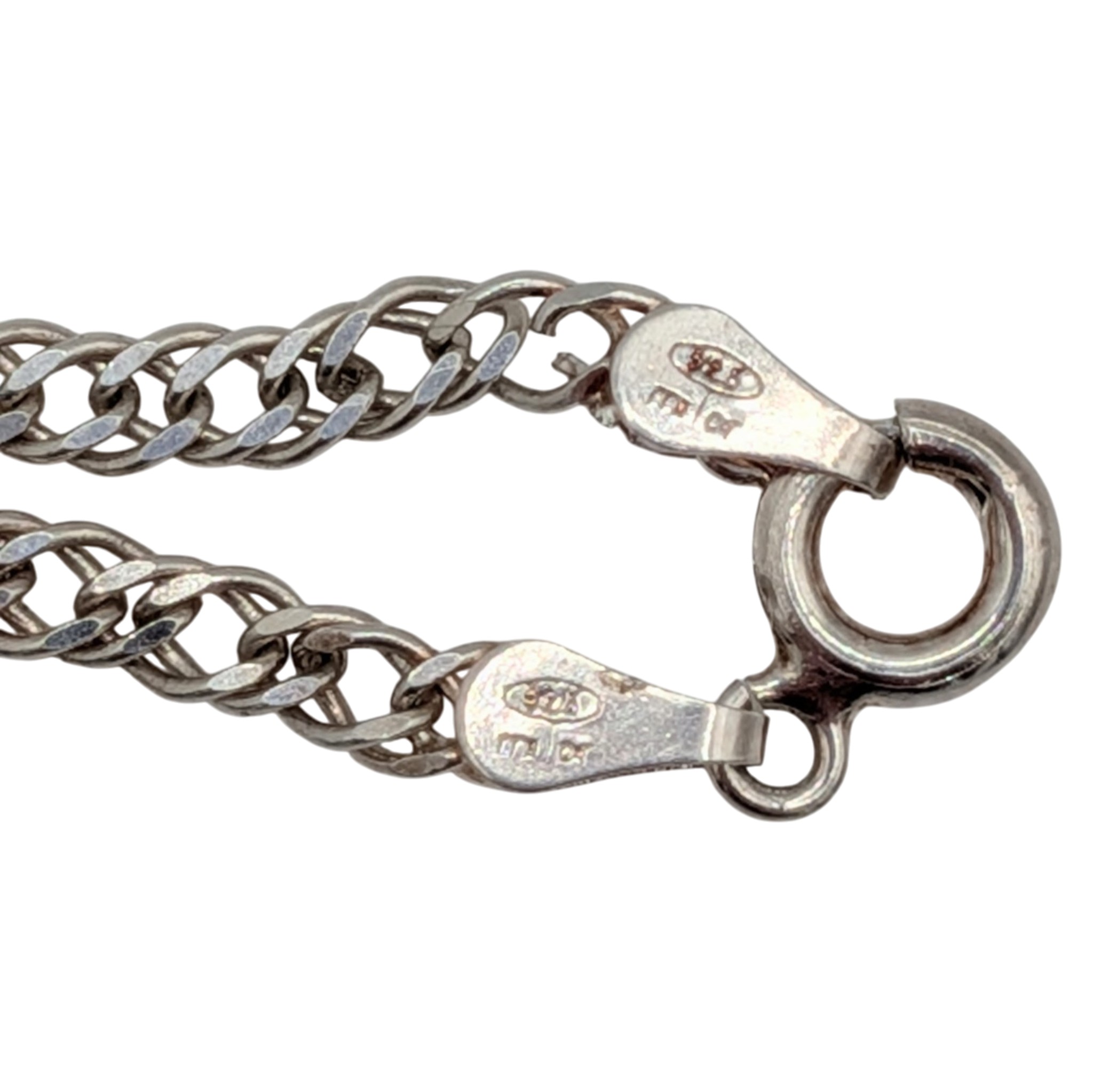 Milor Italy Sterling Silver Curb Chain Bracelet