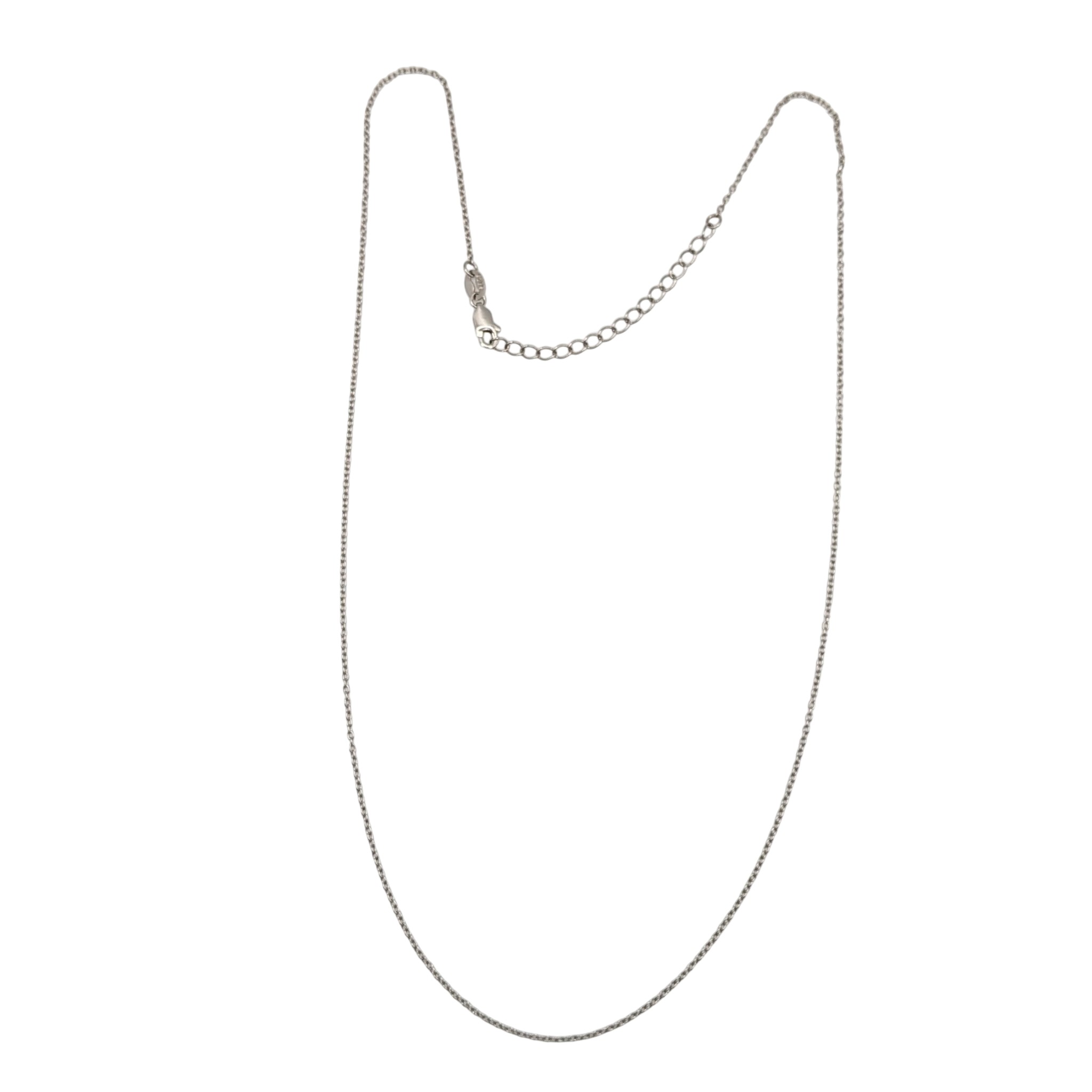 Signed Sterling Silver Cable Chain Necklace