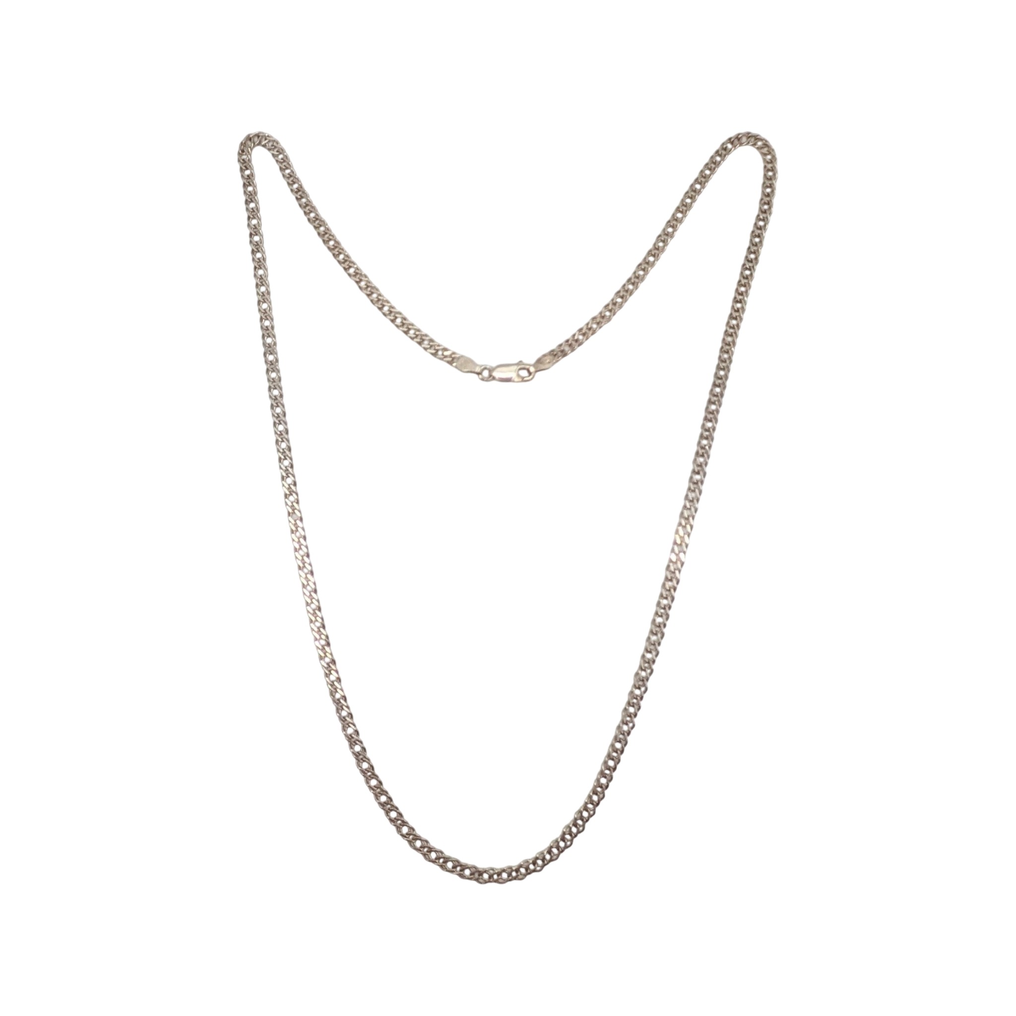 Milor Italy Sterling Silver Curb Chain Necklace