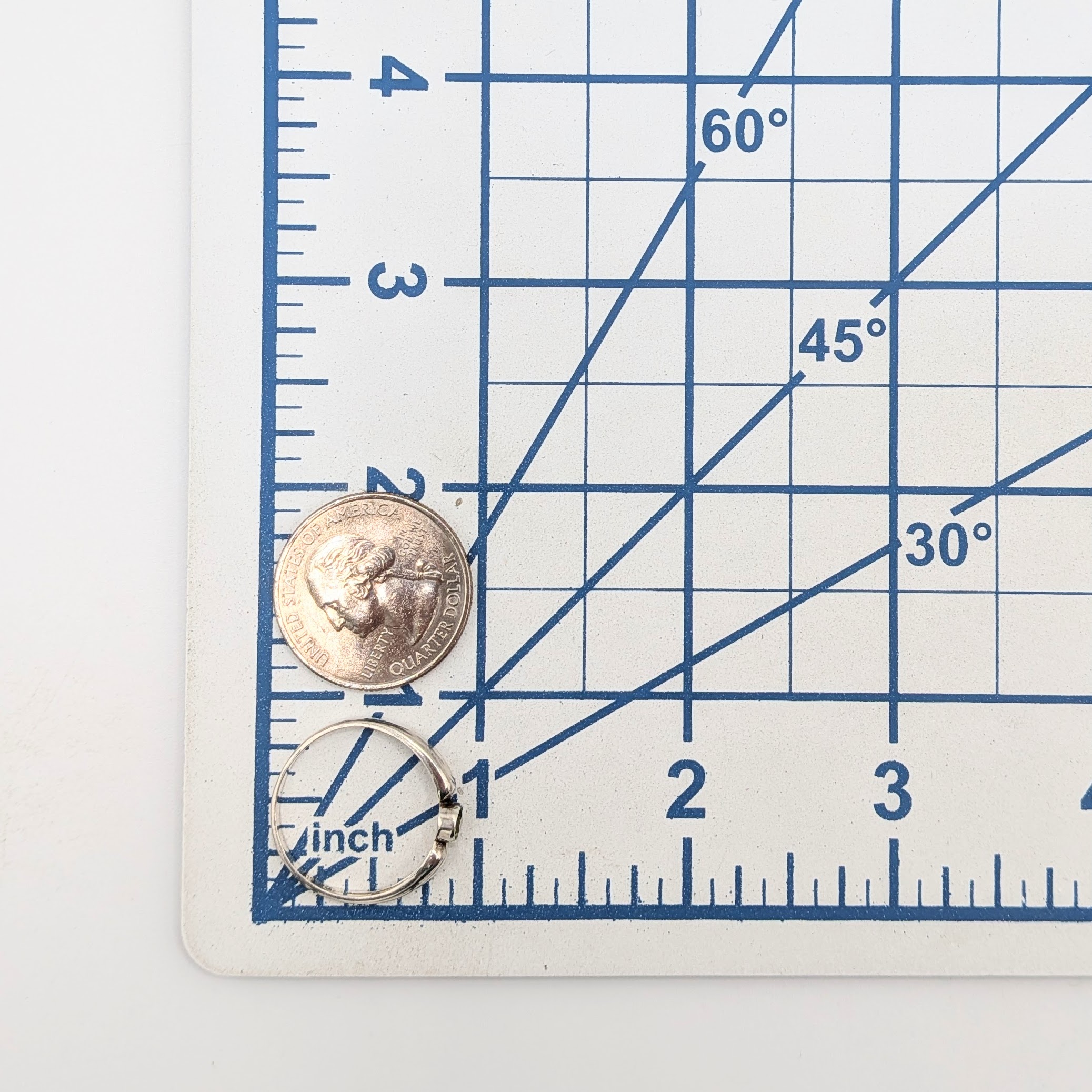Signed Sterling Silver Peridot Solitaire Ring Size 10.25