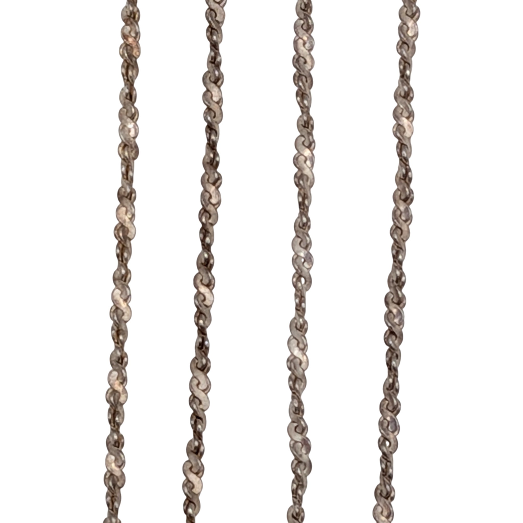 Italian Sterling Silver Singapore Chain Necklace