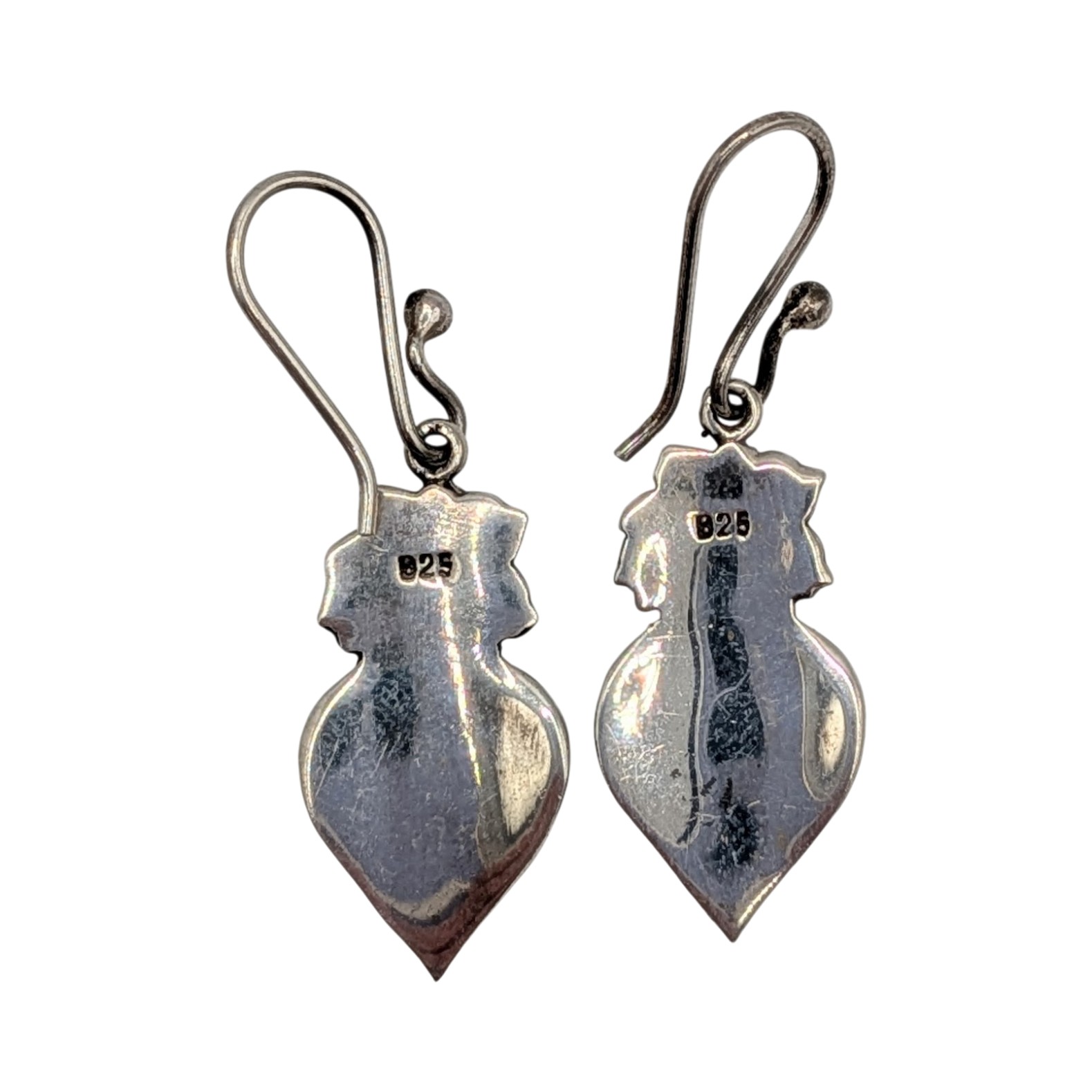 Sterling Silver Enamel Holiday Ornament Earrings
