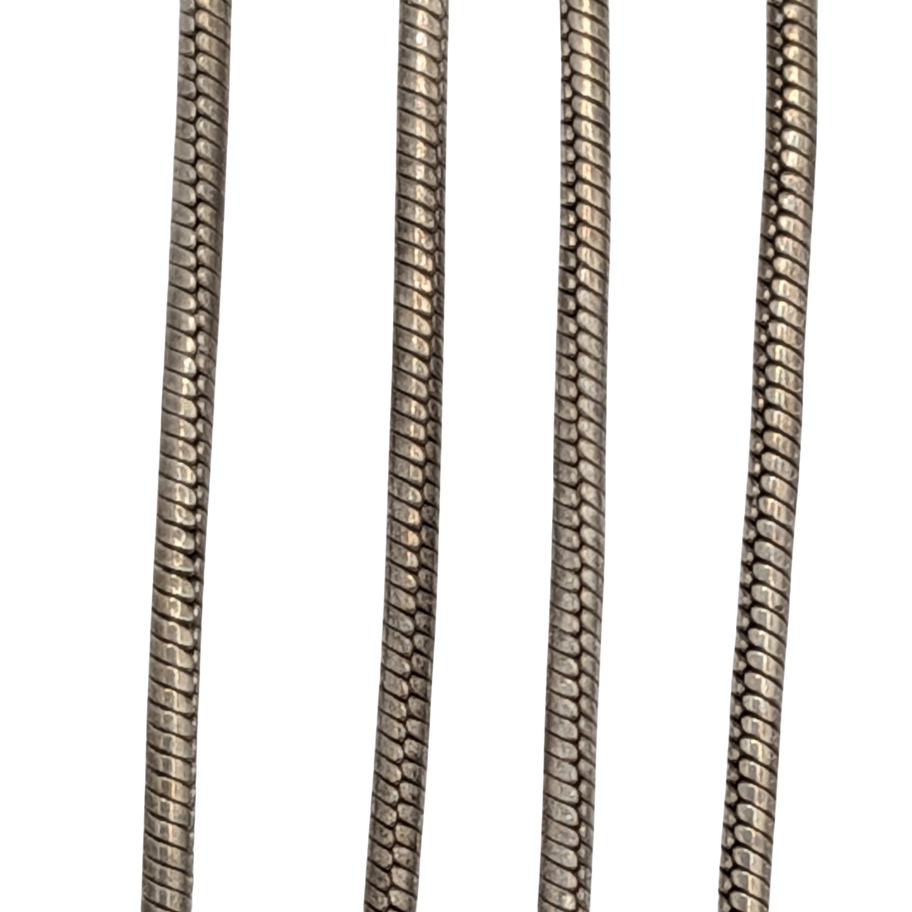 Signed Italy Sterling Silver Snake Chain Necklace