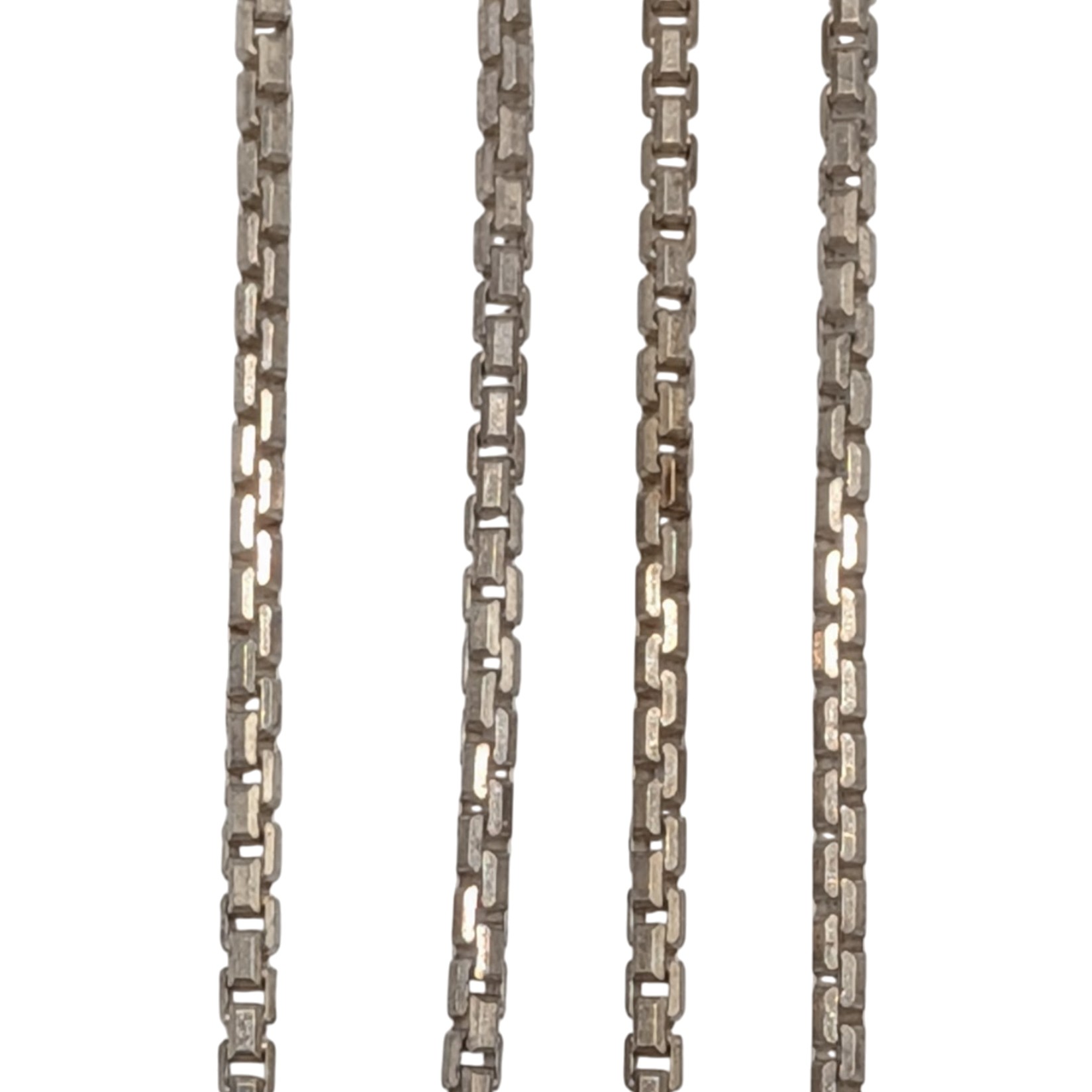 Italy Sterling Silver Box Chain Necklace