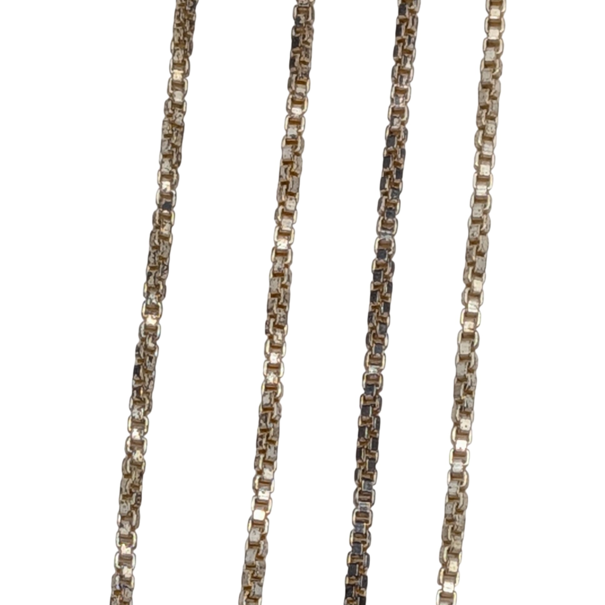 Italy Sterling Silver Box Chain Necklace
