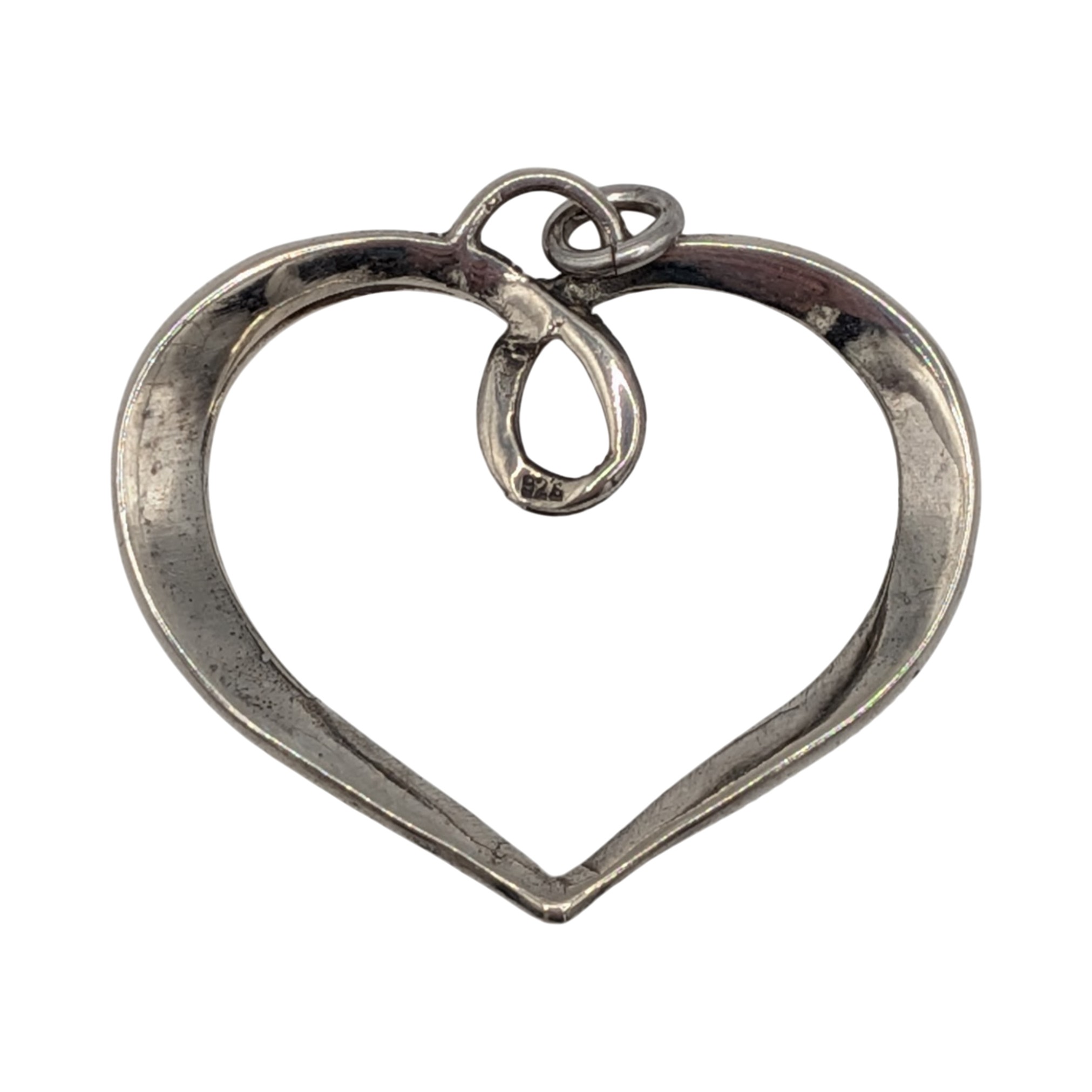 Sterling Silver Marcasite Heart Pendant