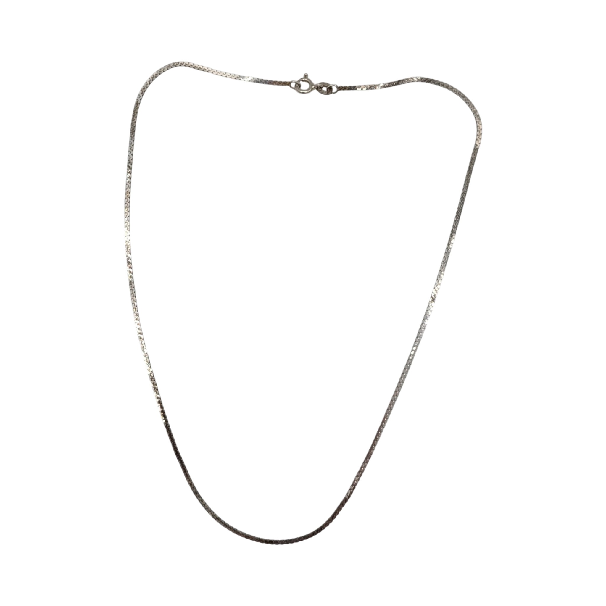Sterling Silver Flat Curb Chain