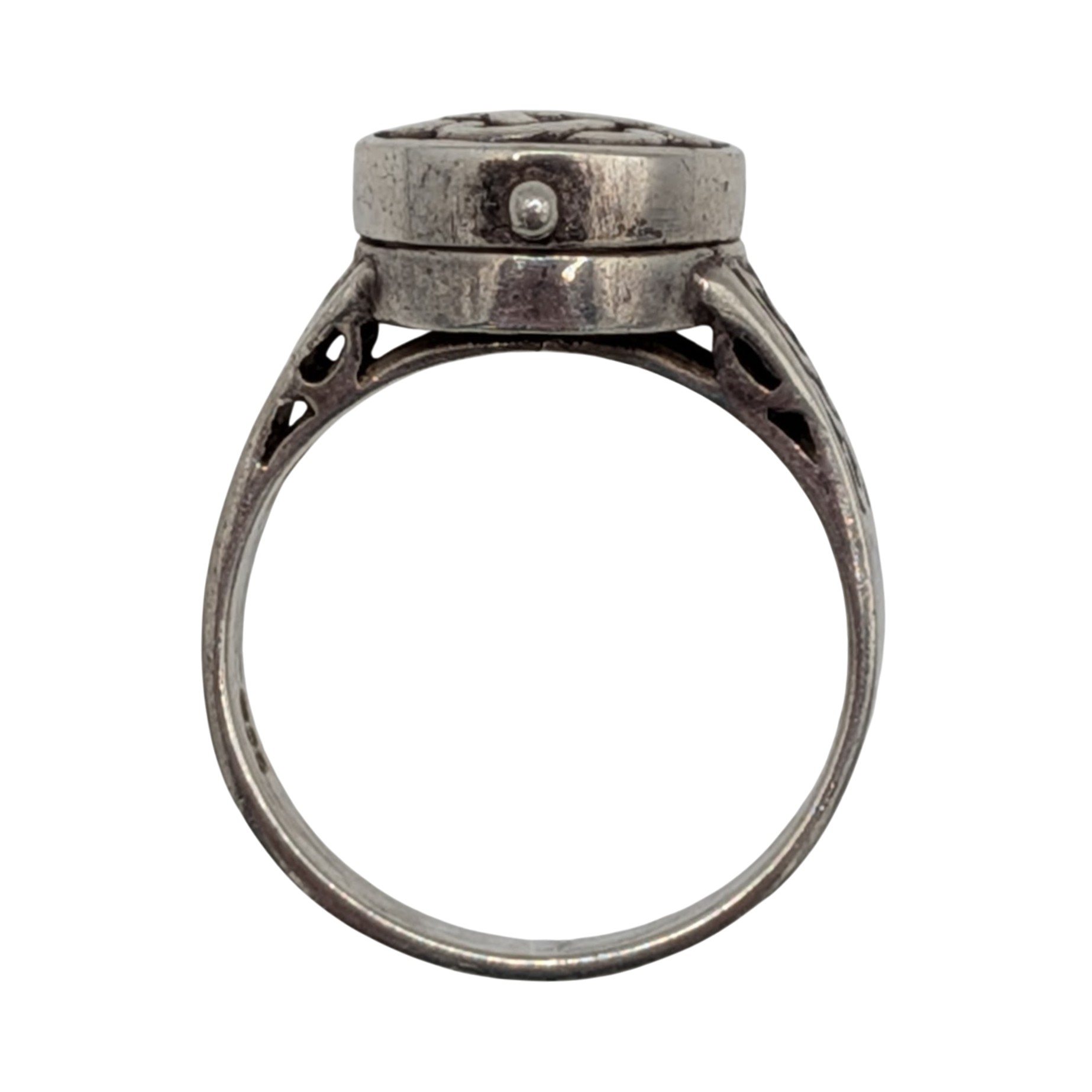 Sterling Silver Celtic Knot Poison Ring Size 7