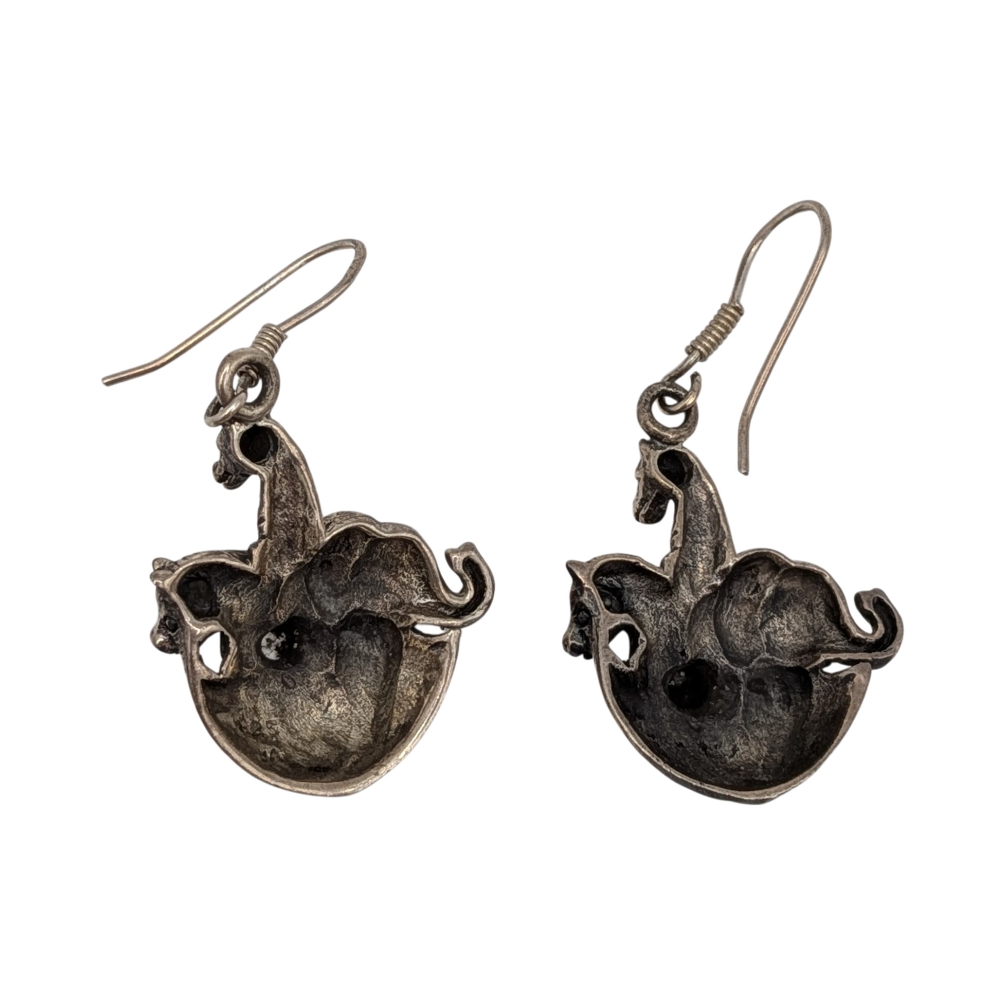 Sterling Silver Noah's Ark Dangle Earrings