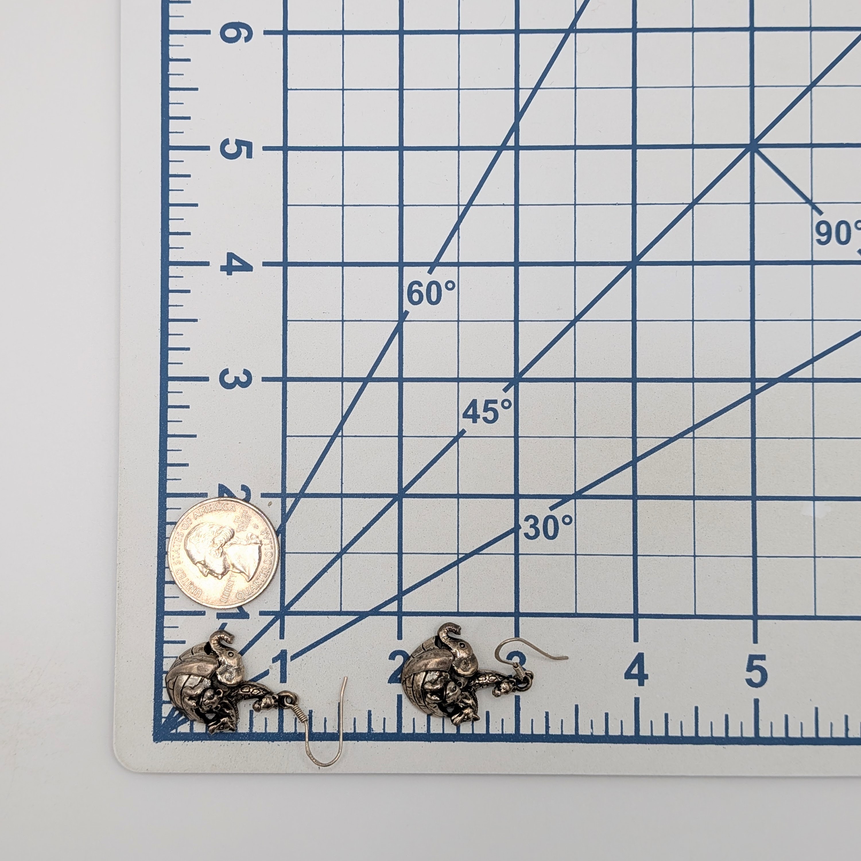 Sterling Silver Noah's Ark Dangle Earrings