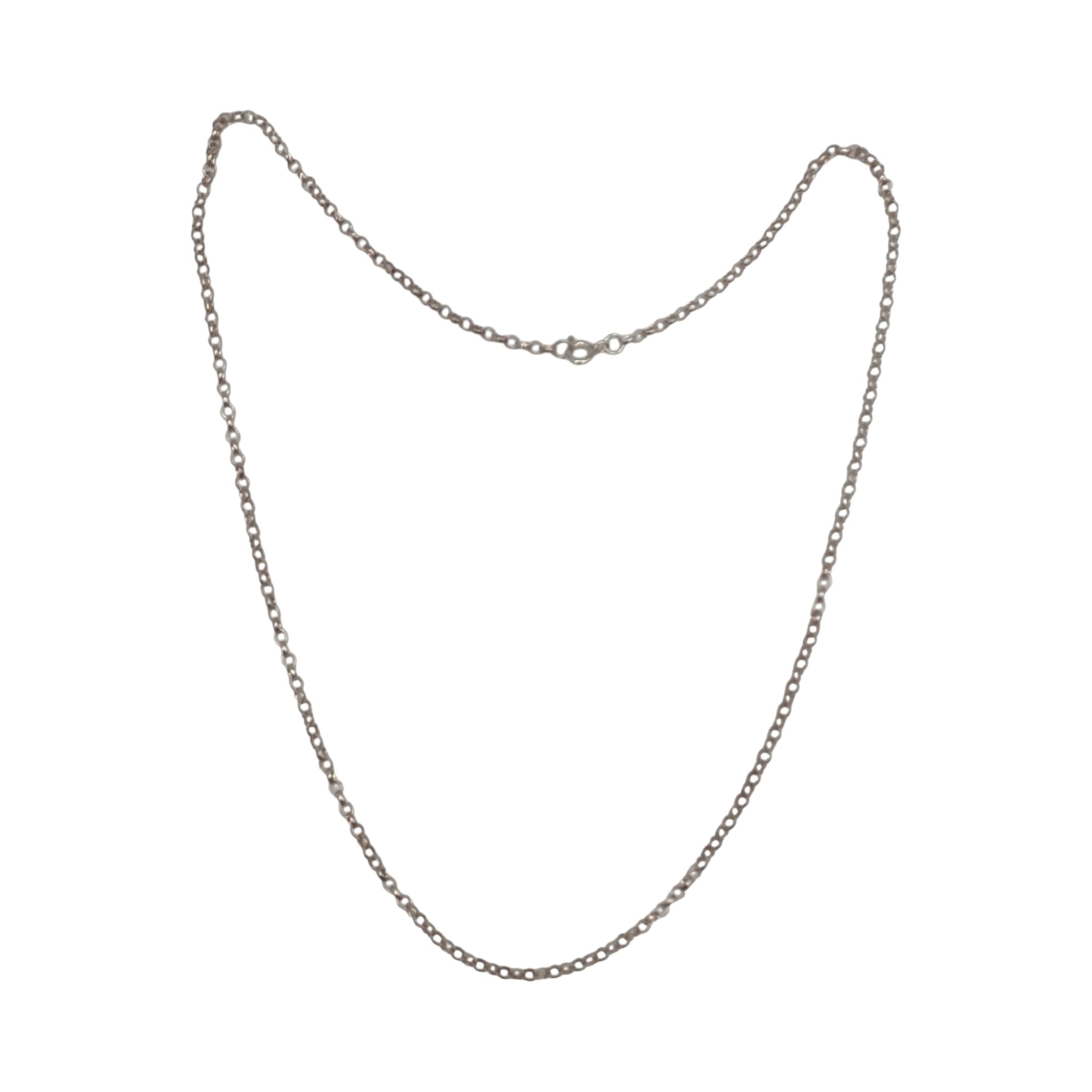 Sterling Silver Rolo Chain Necklace