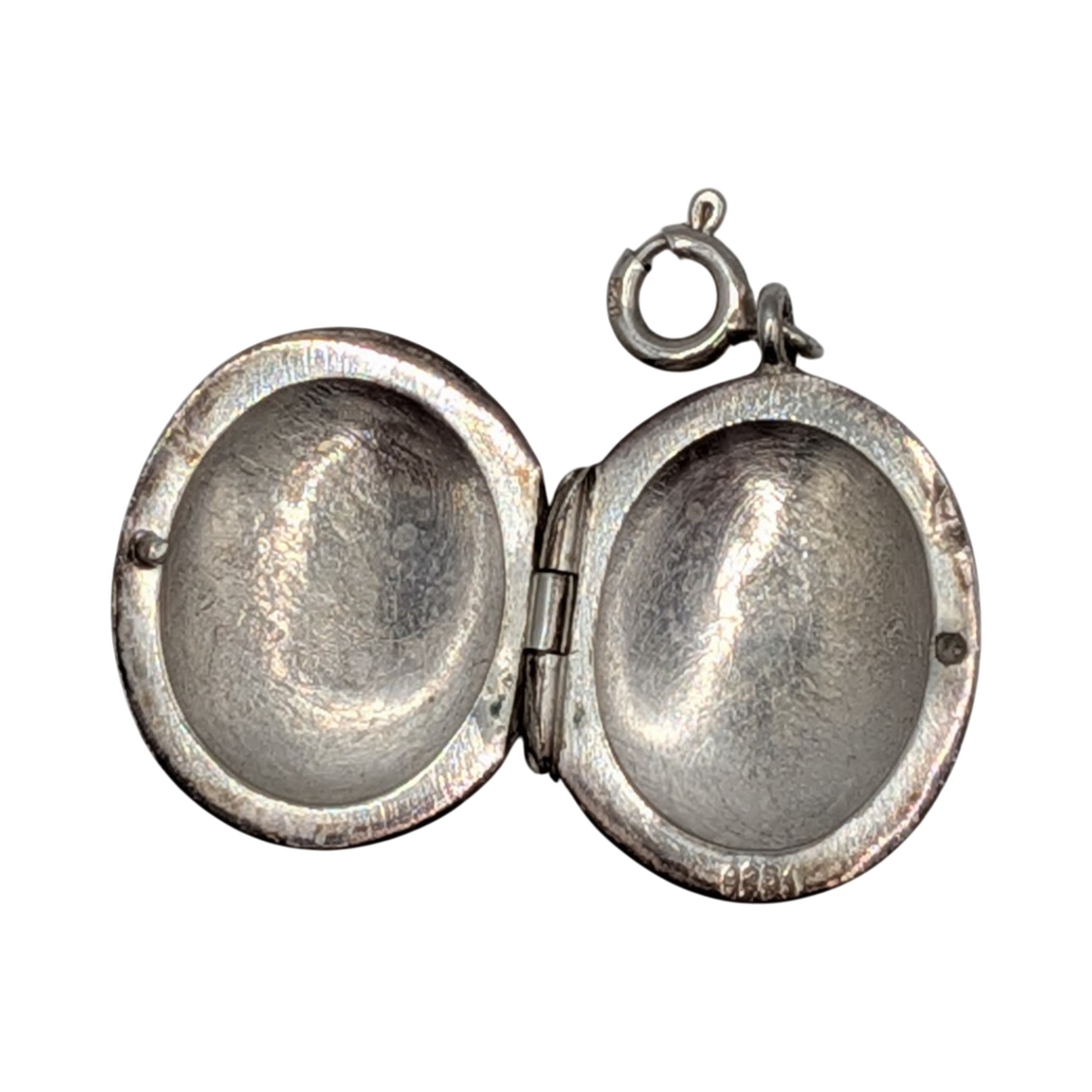 Signed Sterling Silver Engraved Locket Pendant