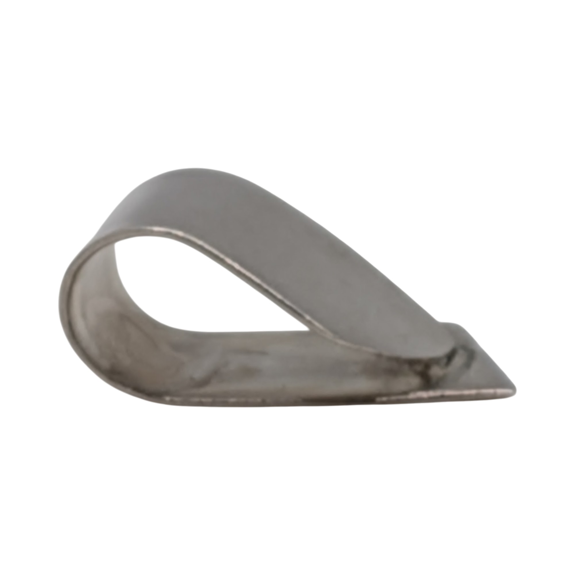 Sterling Silver Modern Folded Ribbon Pendant