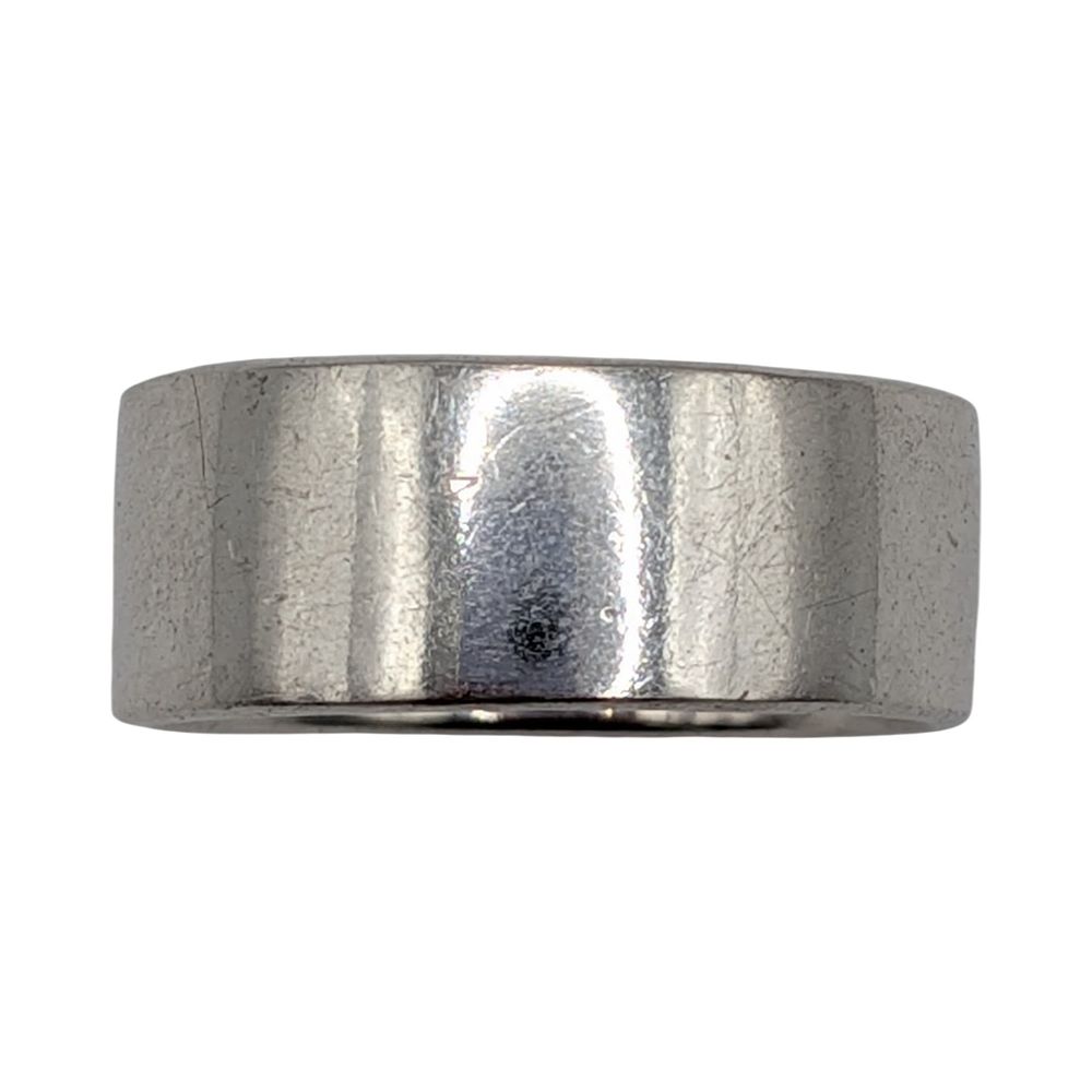 Lot 453: Signed Sterling Silver Polished Band Ring Size 7