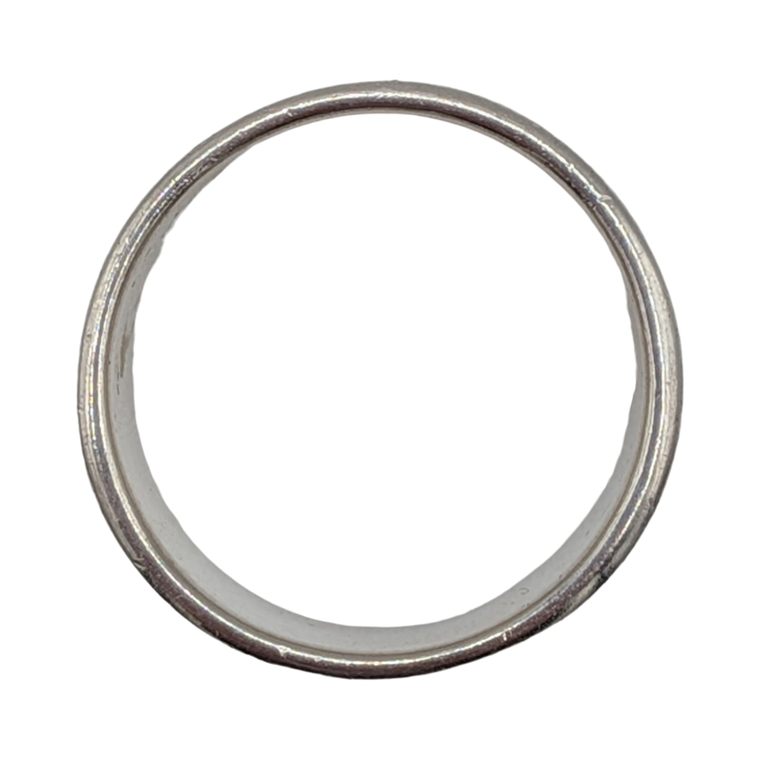 Signed Sterling Silver Polished Band Ring Size 7