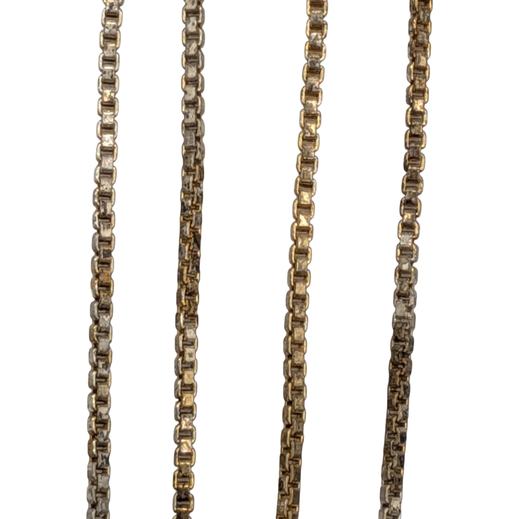 Italy Sterling Silver Box Chain Necklace
