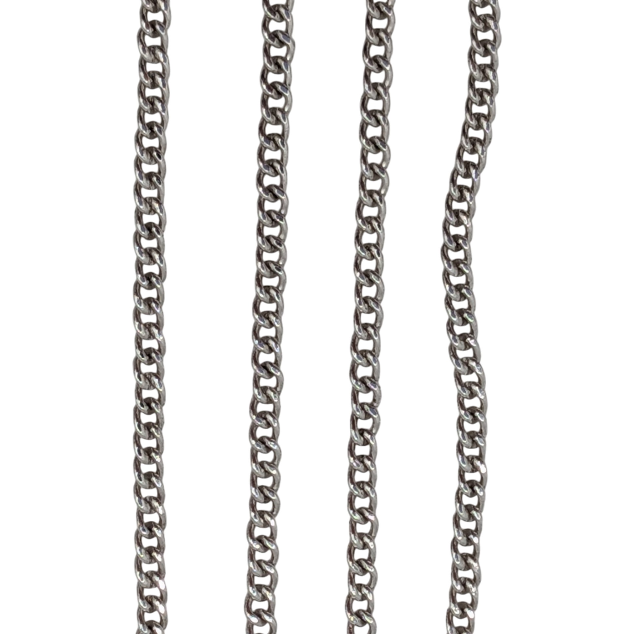 Sterling Silver Curb Chain Necklace