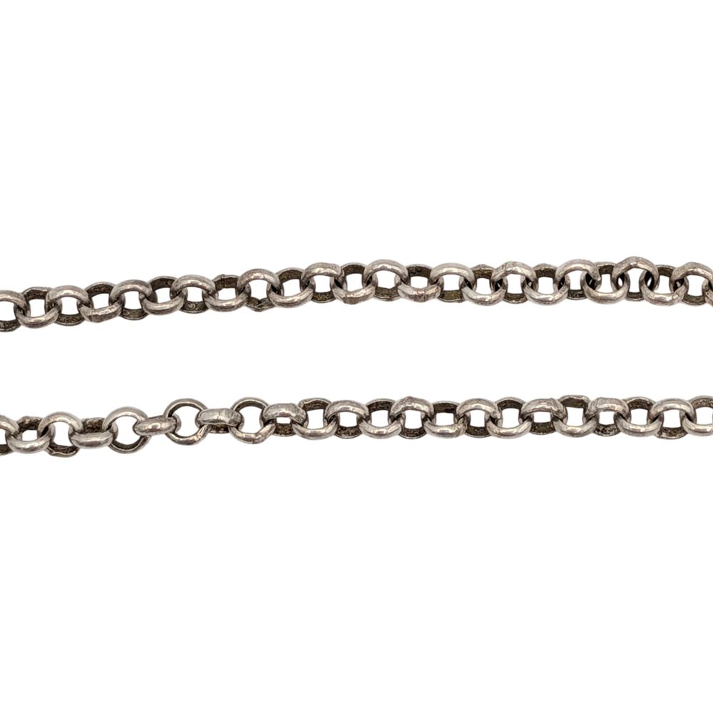 Lot 468: Italy Sterling Silver Cable Chain Bracelet
