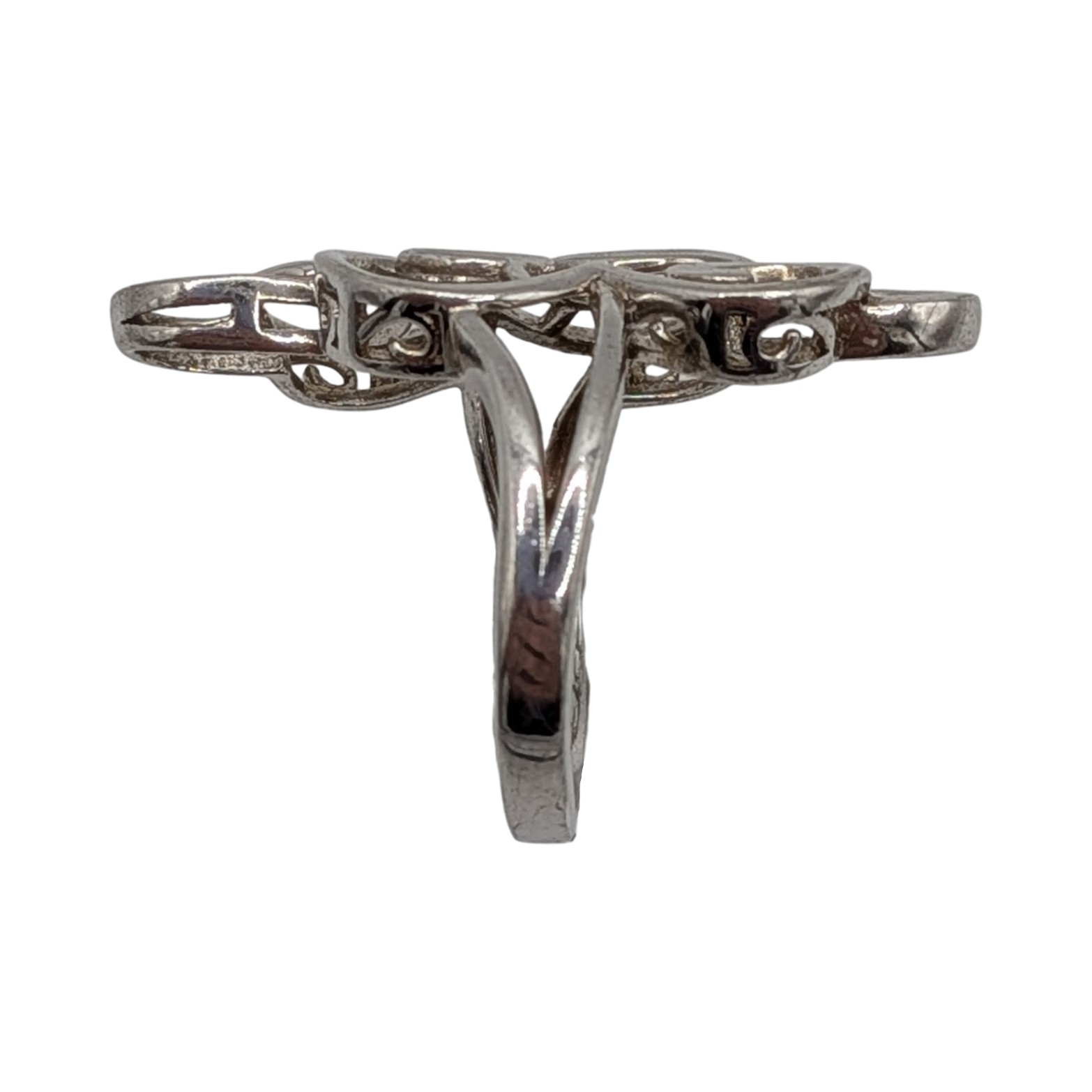 Sterling Silver Open Scrollwork Ring Size 5.5