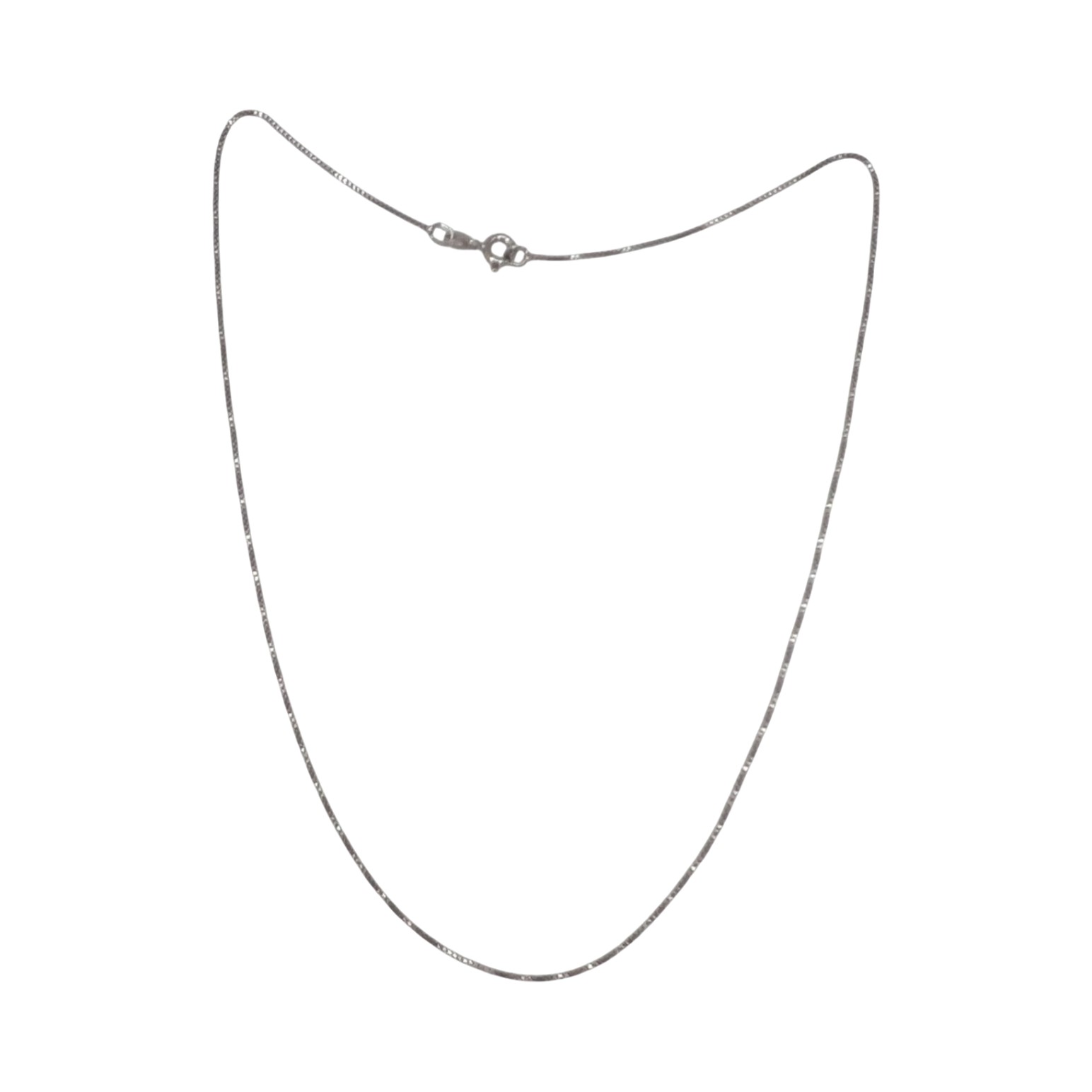 Ross Simons Italy Sterling Silver Box Chain Necklace