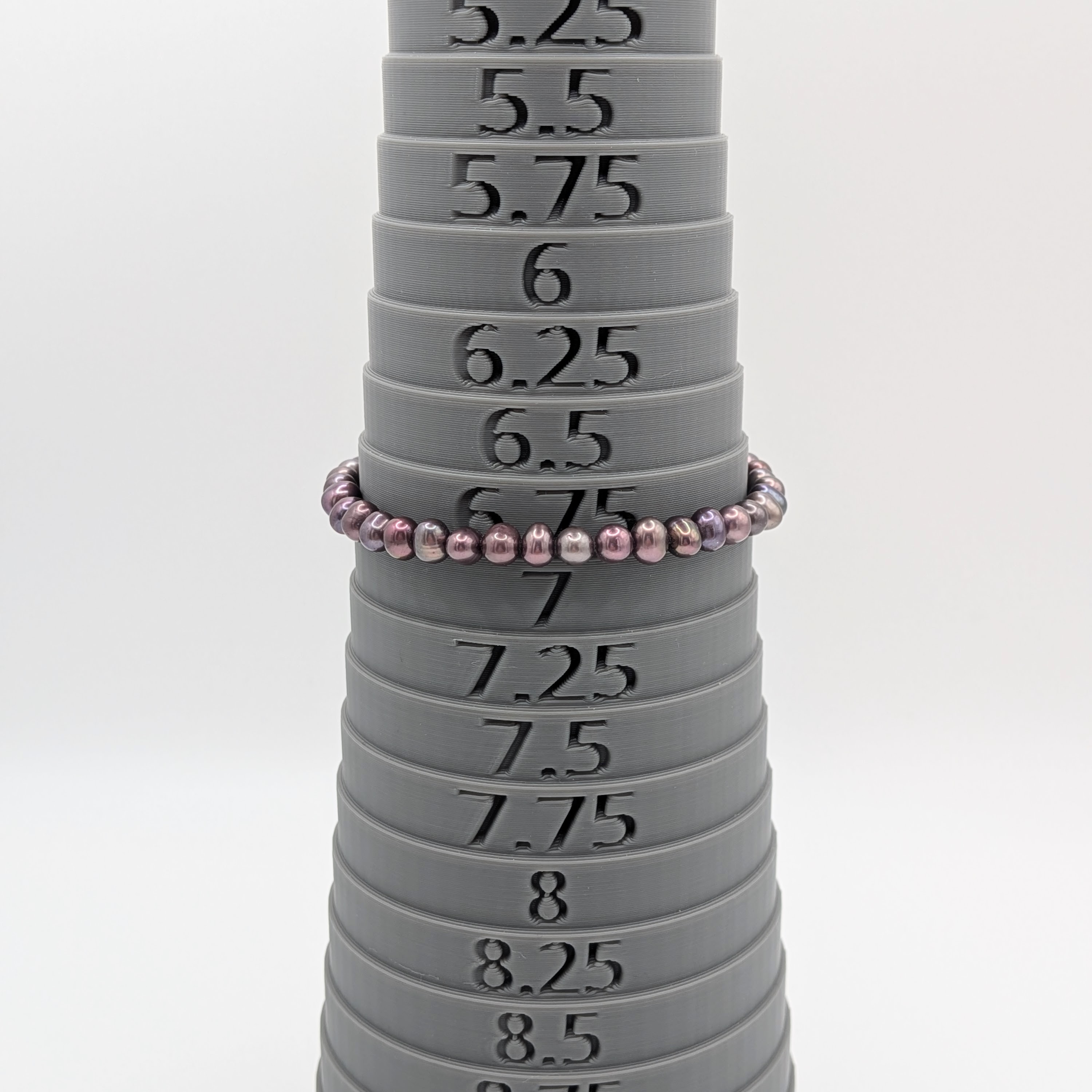 Sterling Silver Violet Pearl Strand Bracelet