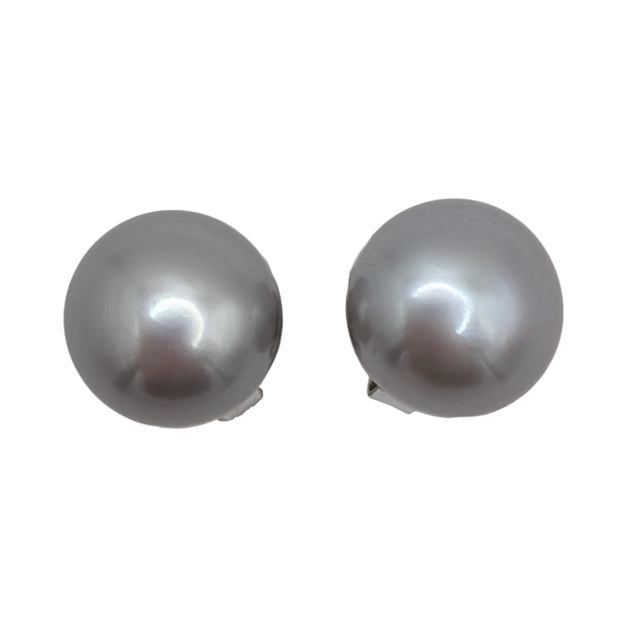 Honora Sterling Silver Grey Pearl Stud Earrings