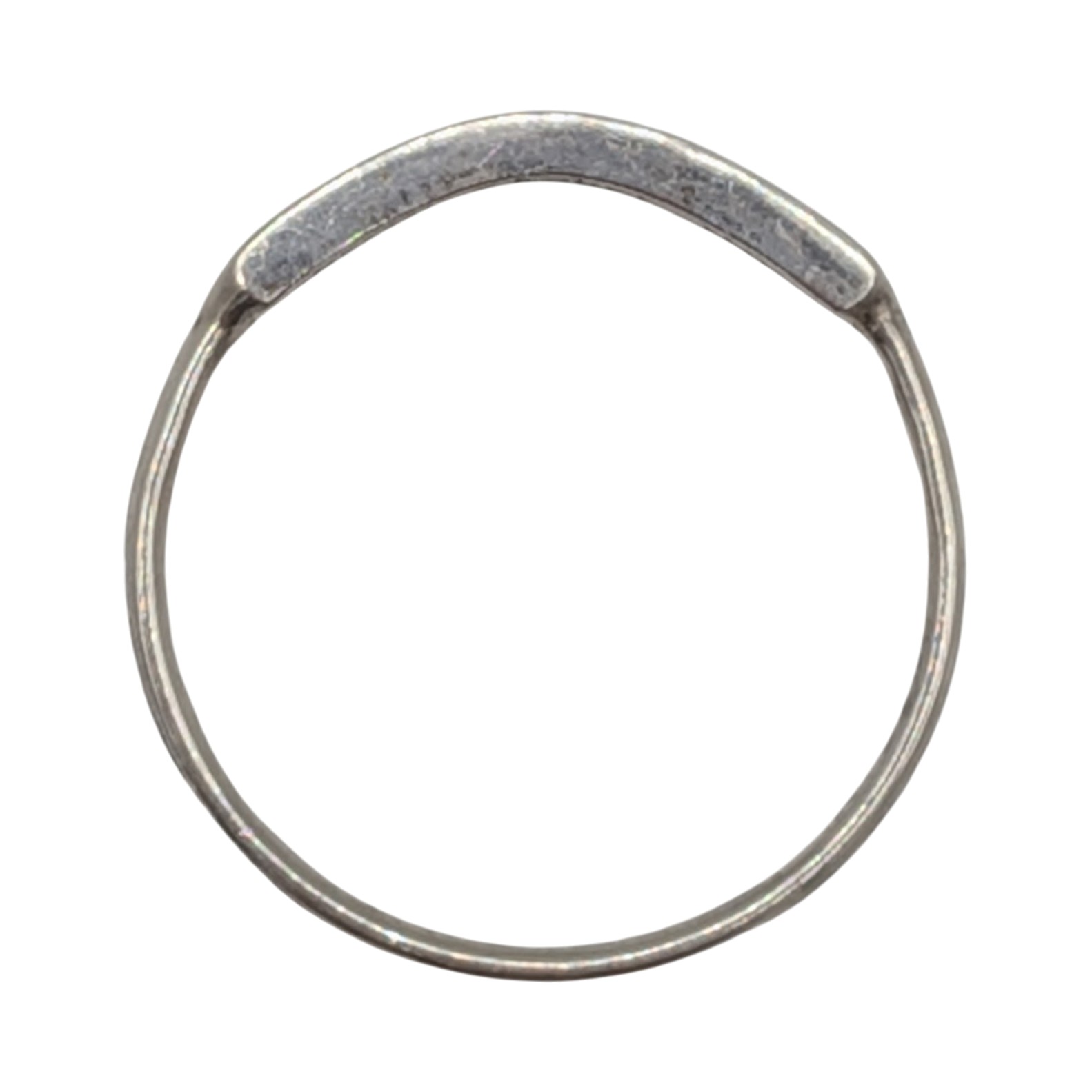Signed Sterling Silver Strength Ring Size 5.75