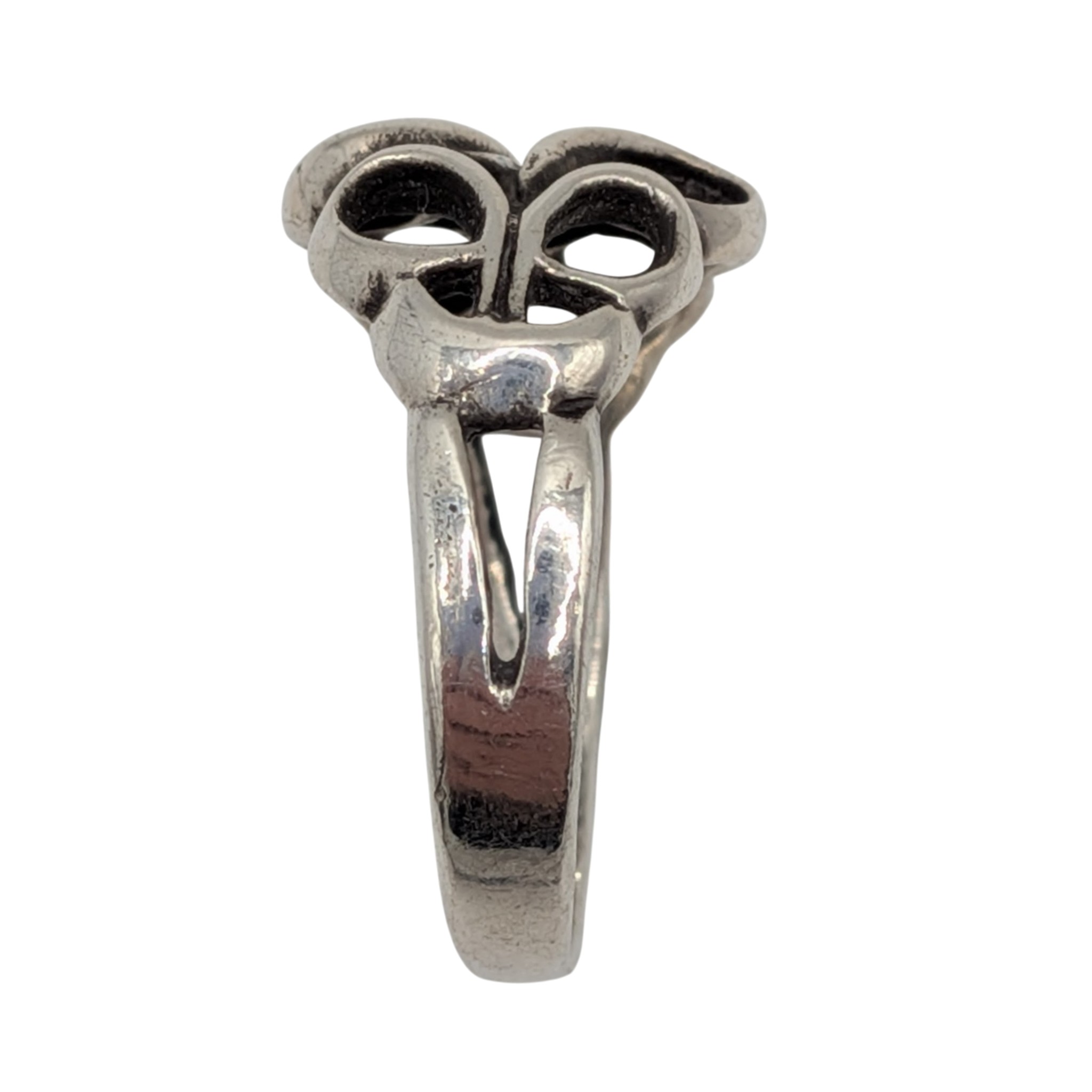 Sterling Silver Open Scrollwork Twist Ring Size 8.5