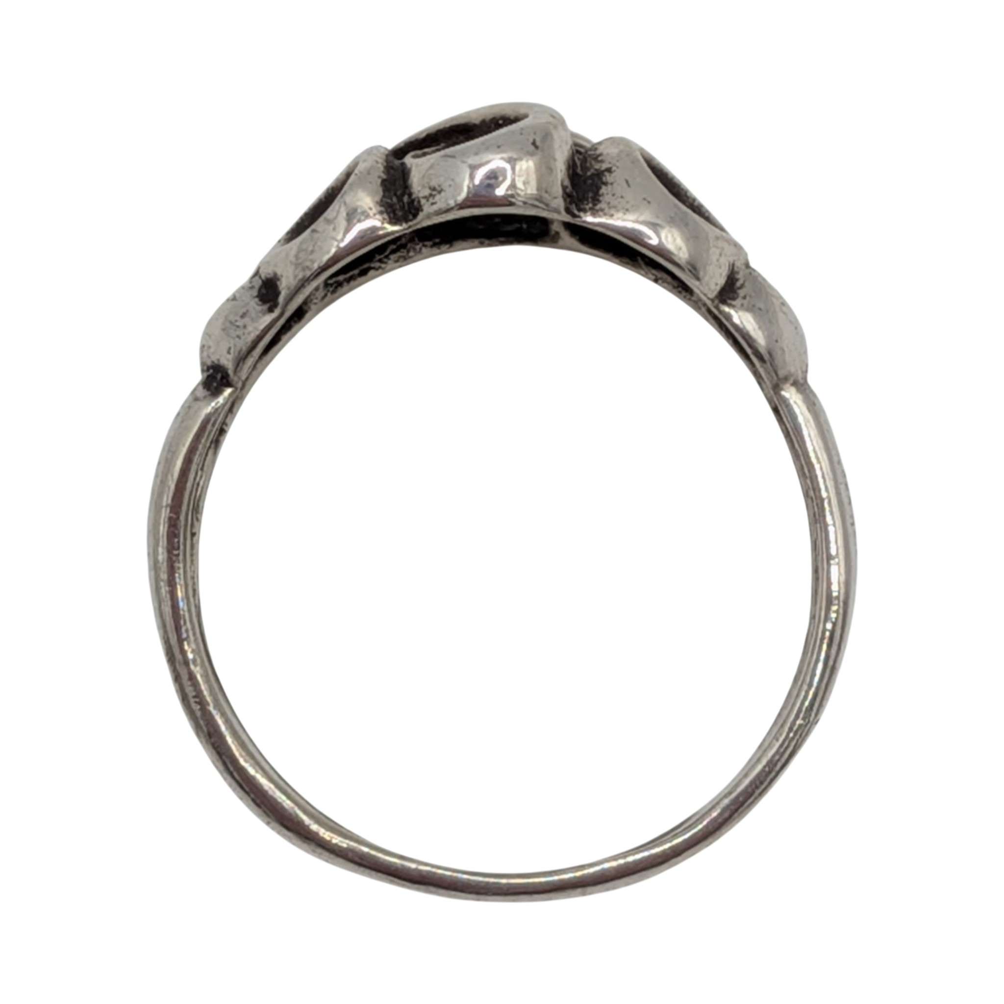 Sterling Silver Open Scrollwork Twist Ring Size 8.5